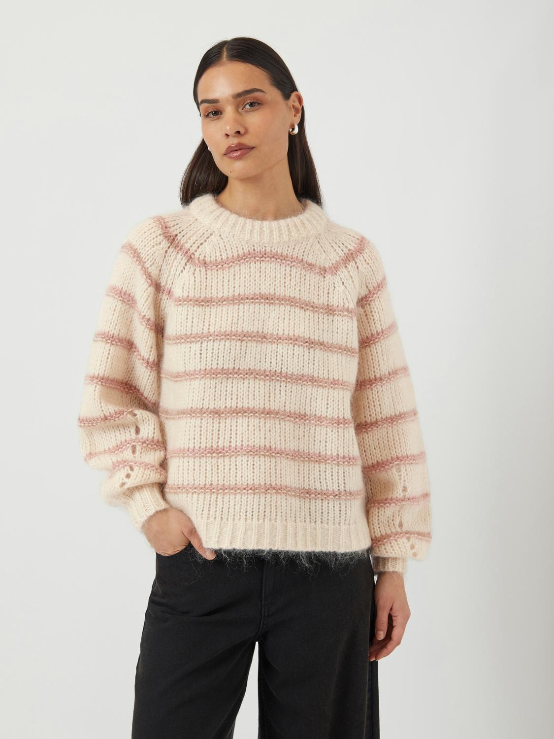 Yaschima Ls Wool Blend Knit Pullover