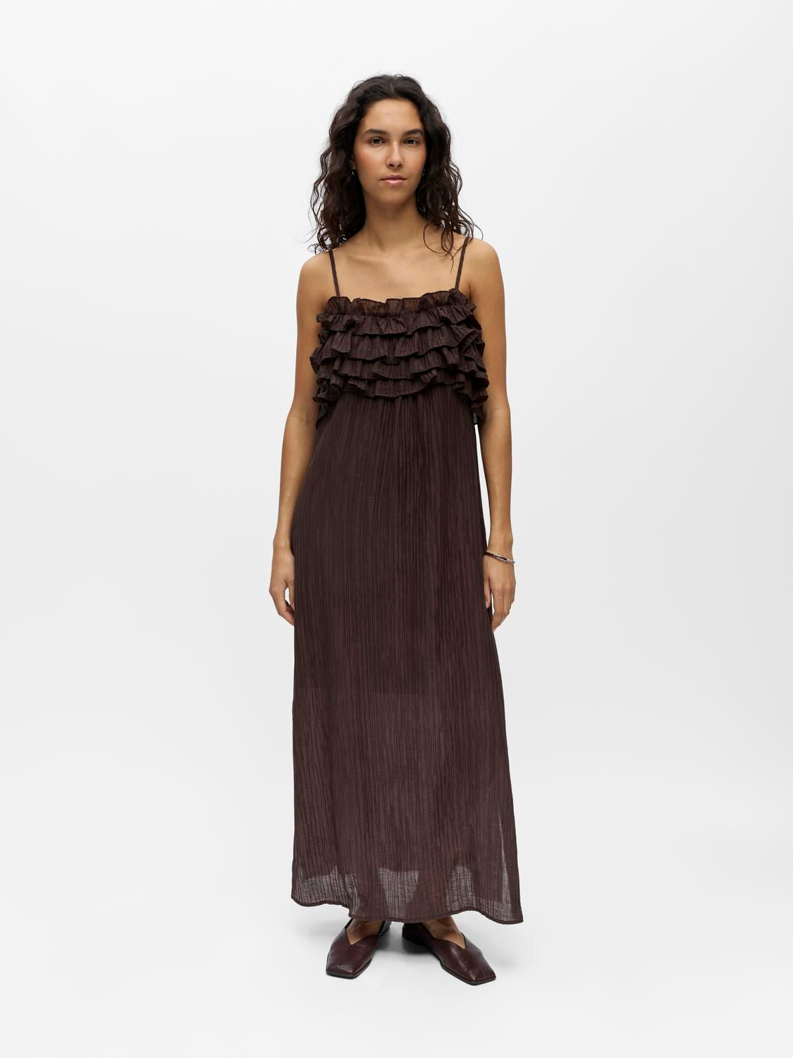 Objlyne S/l Re Long Dress 144