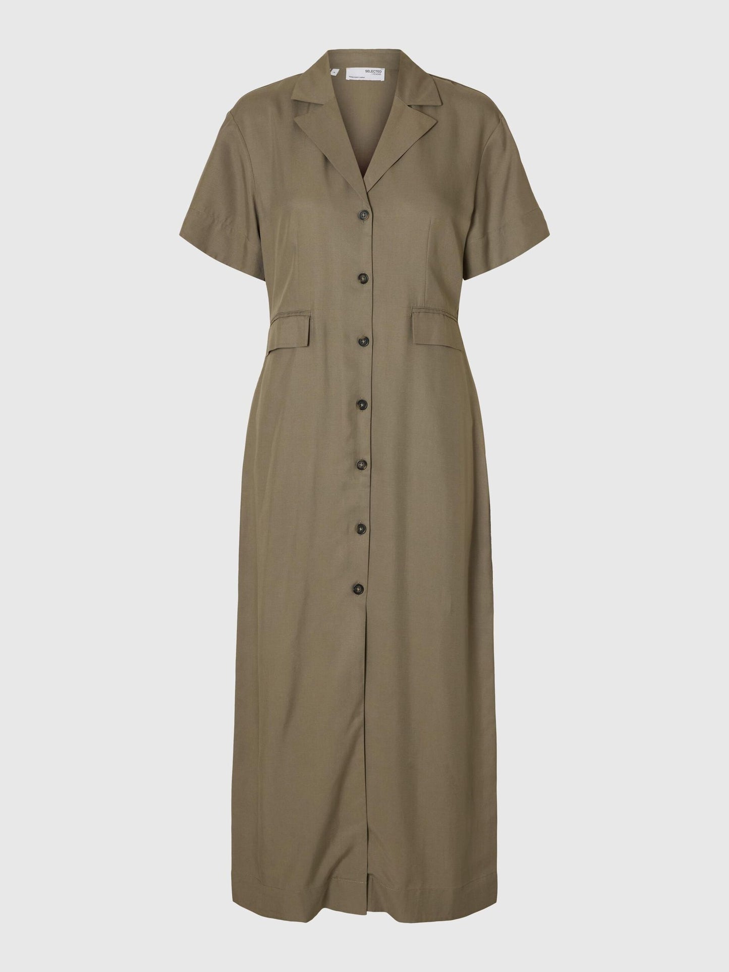 Natuk ss buttoned ankle dress
