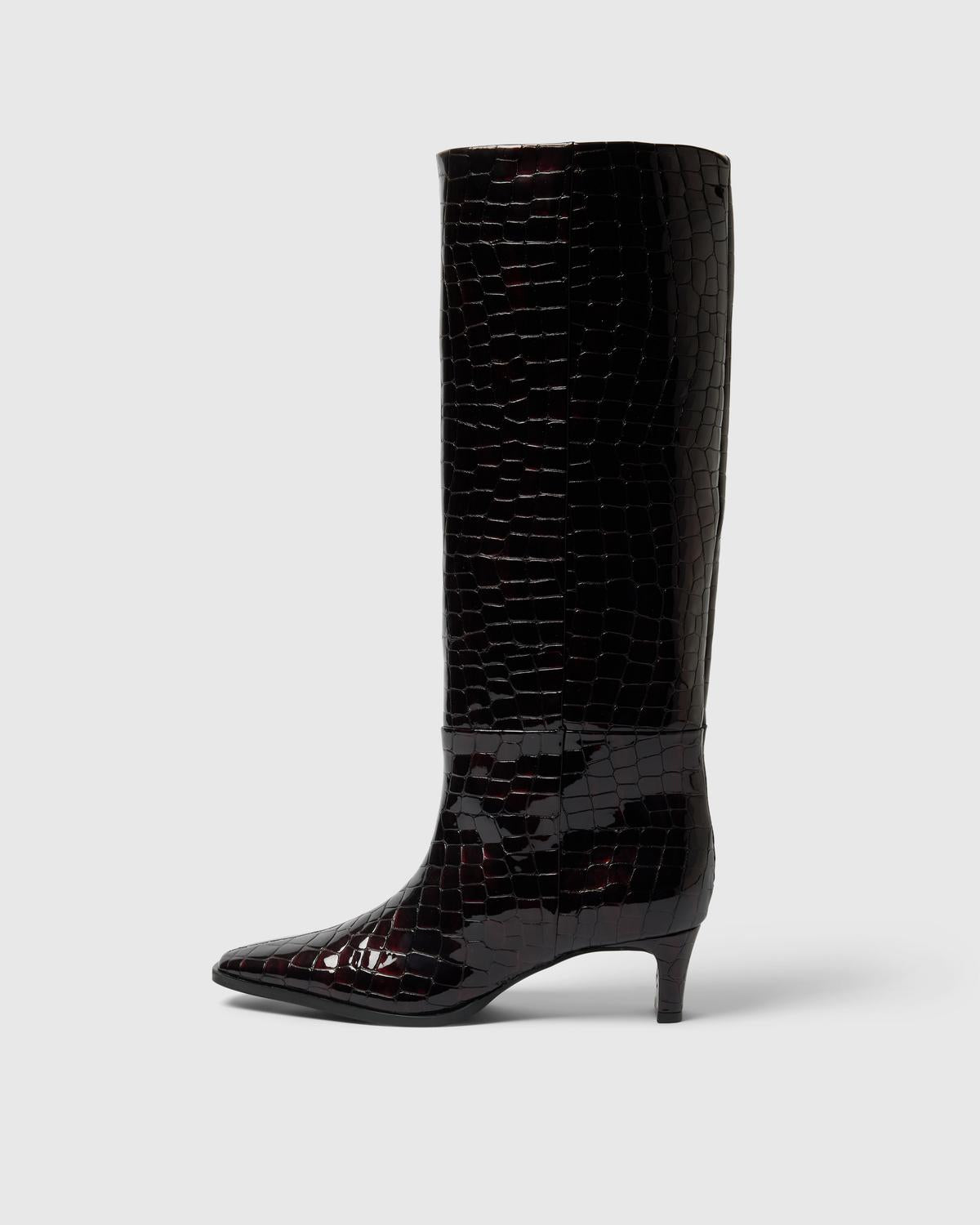 Slfolivia Leather High Shafted Boot