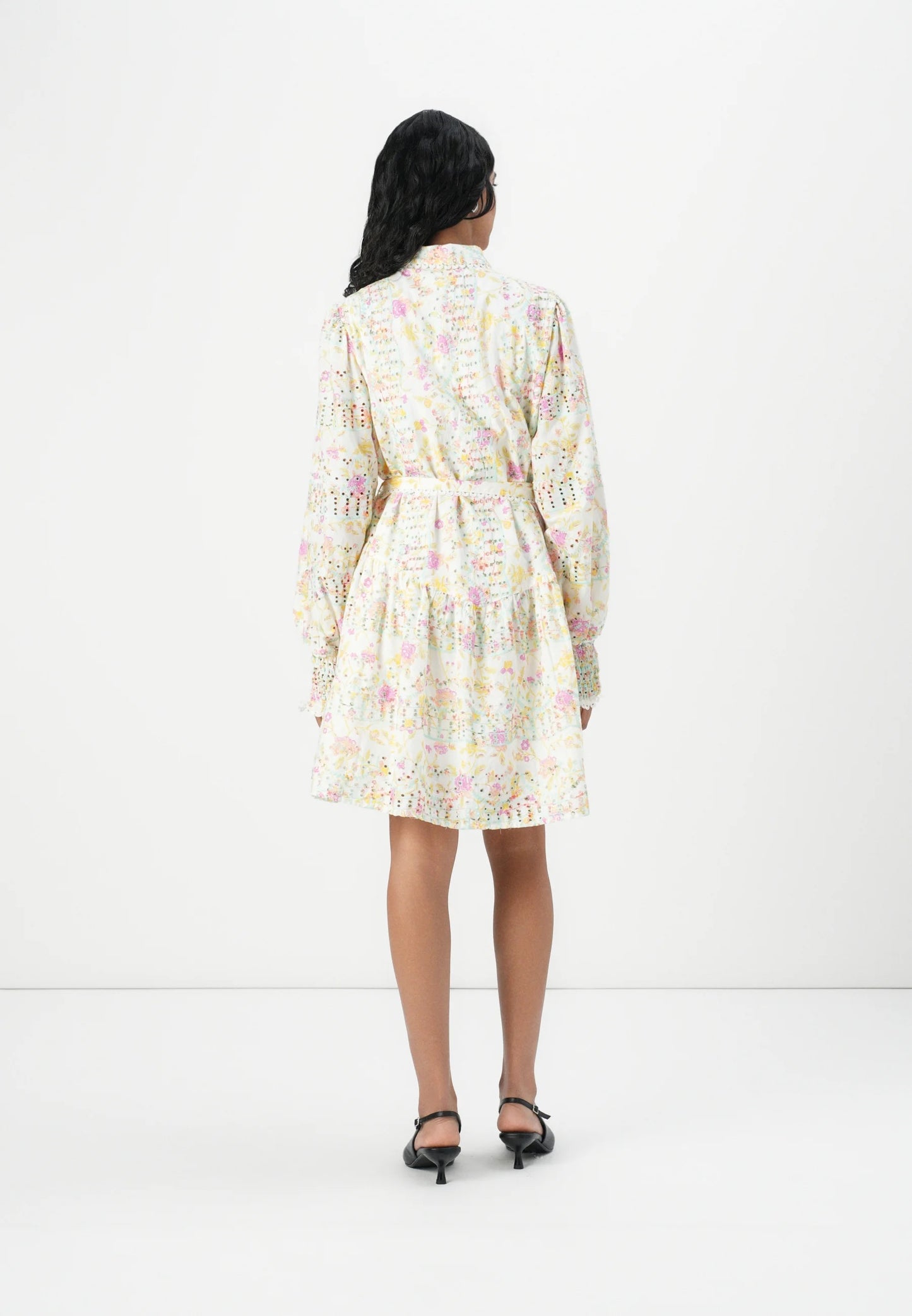 Mellia LS embroidered dress