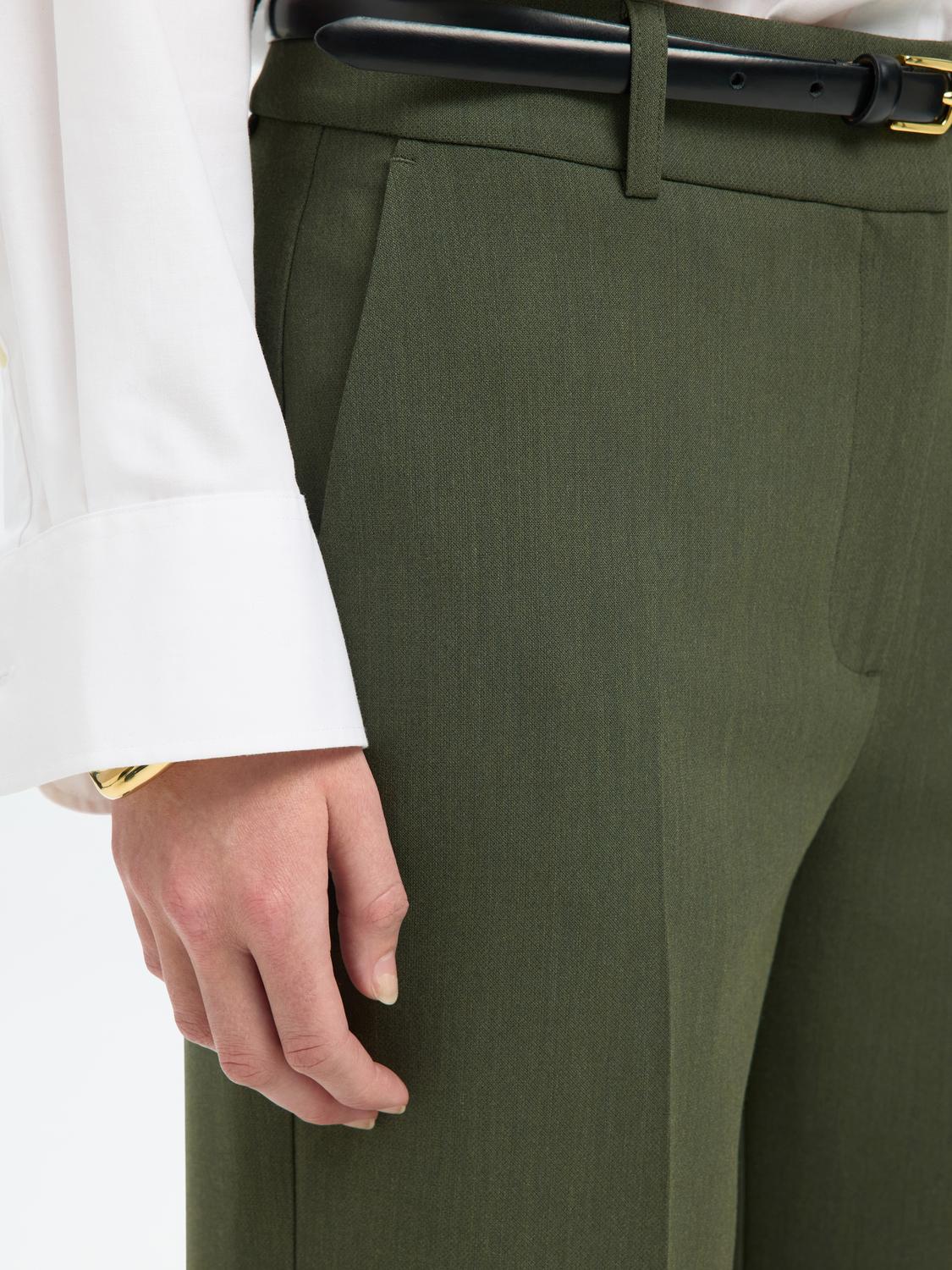 Slfrita Mw Wide Pant Mel Noos