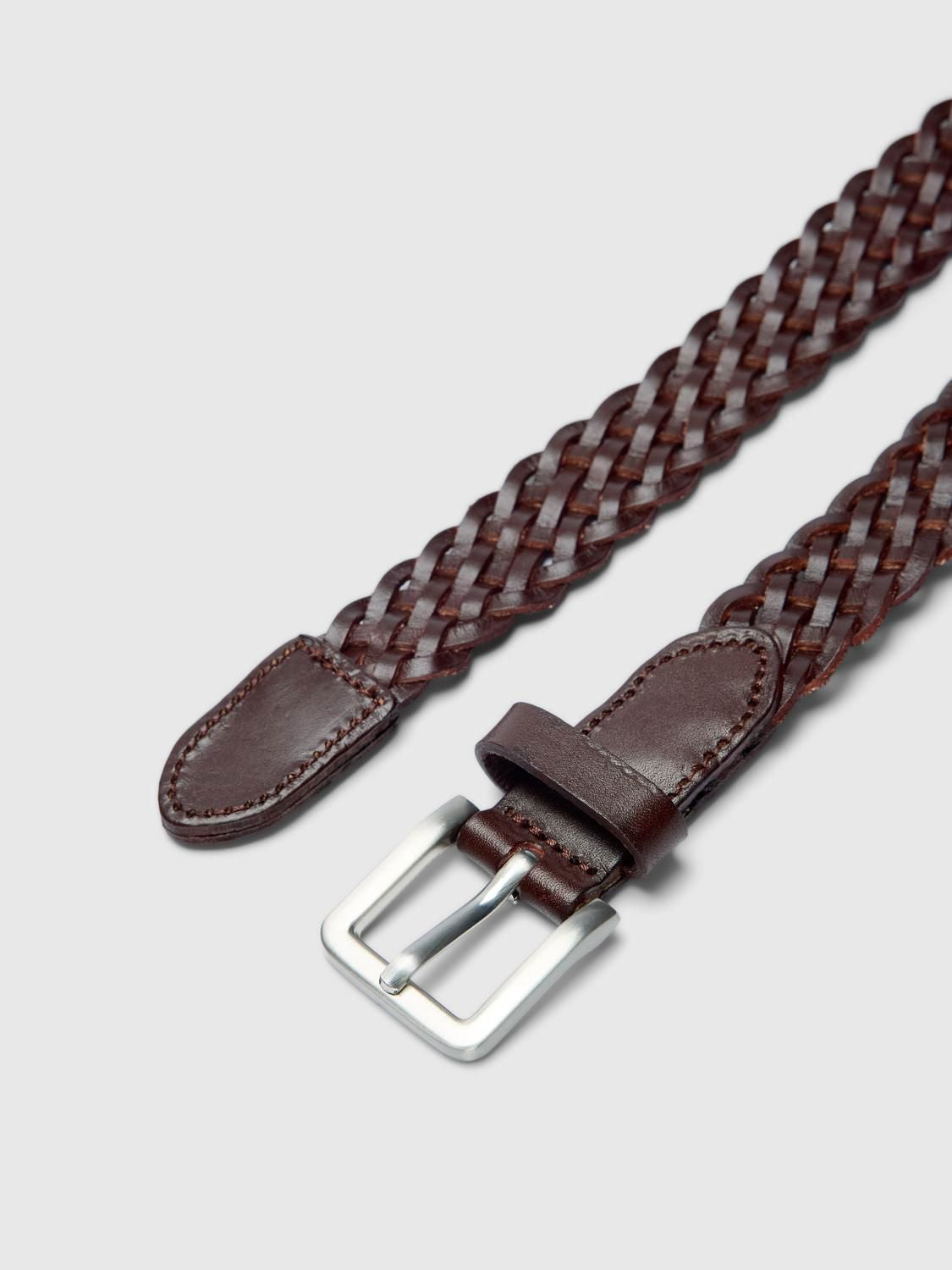 Slflinea Braided Leather Belt