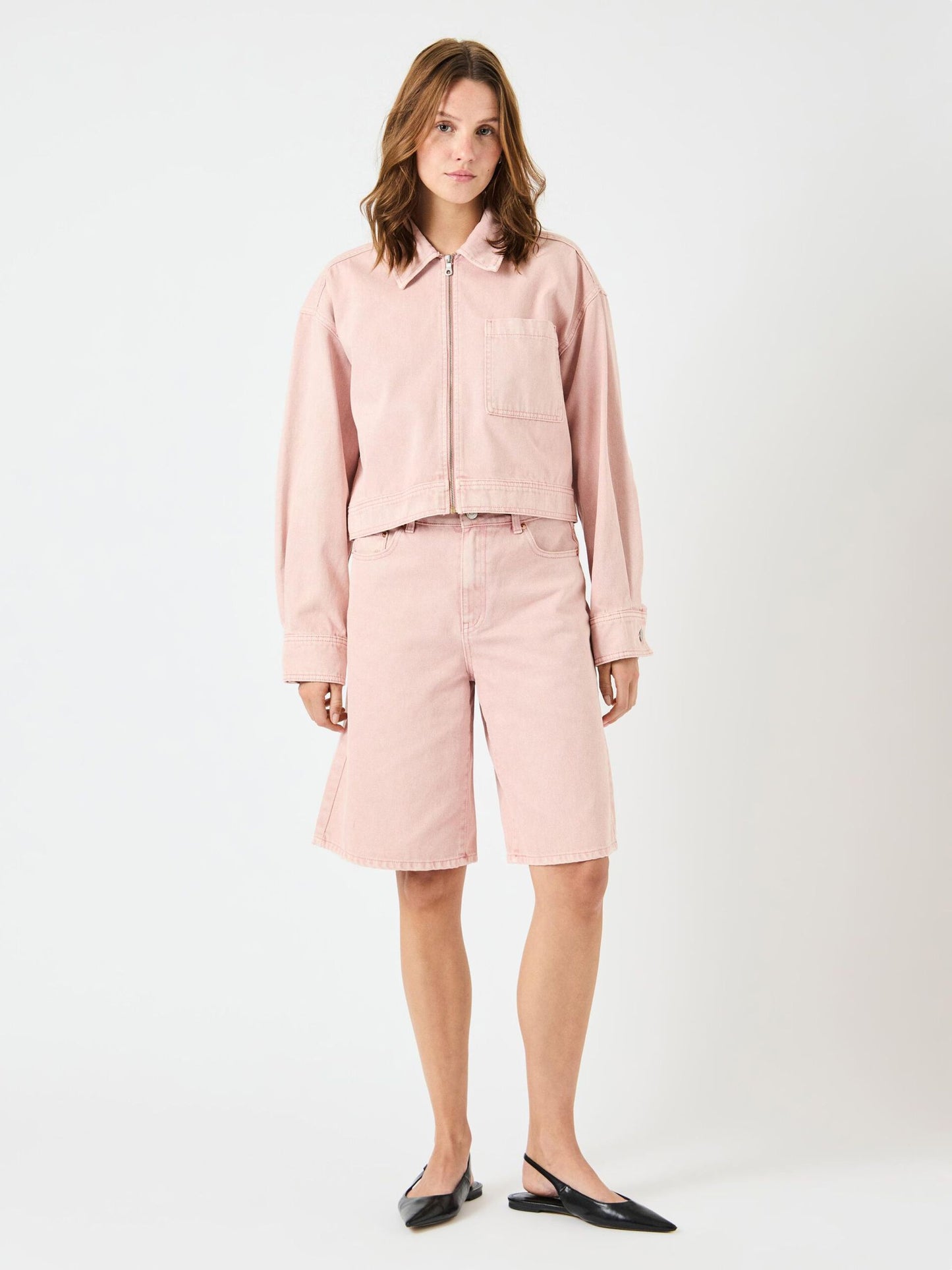 Sun LS croped denim jakke