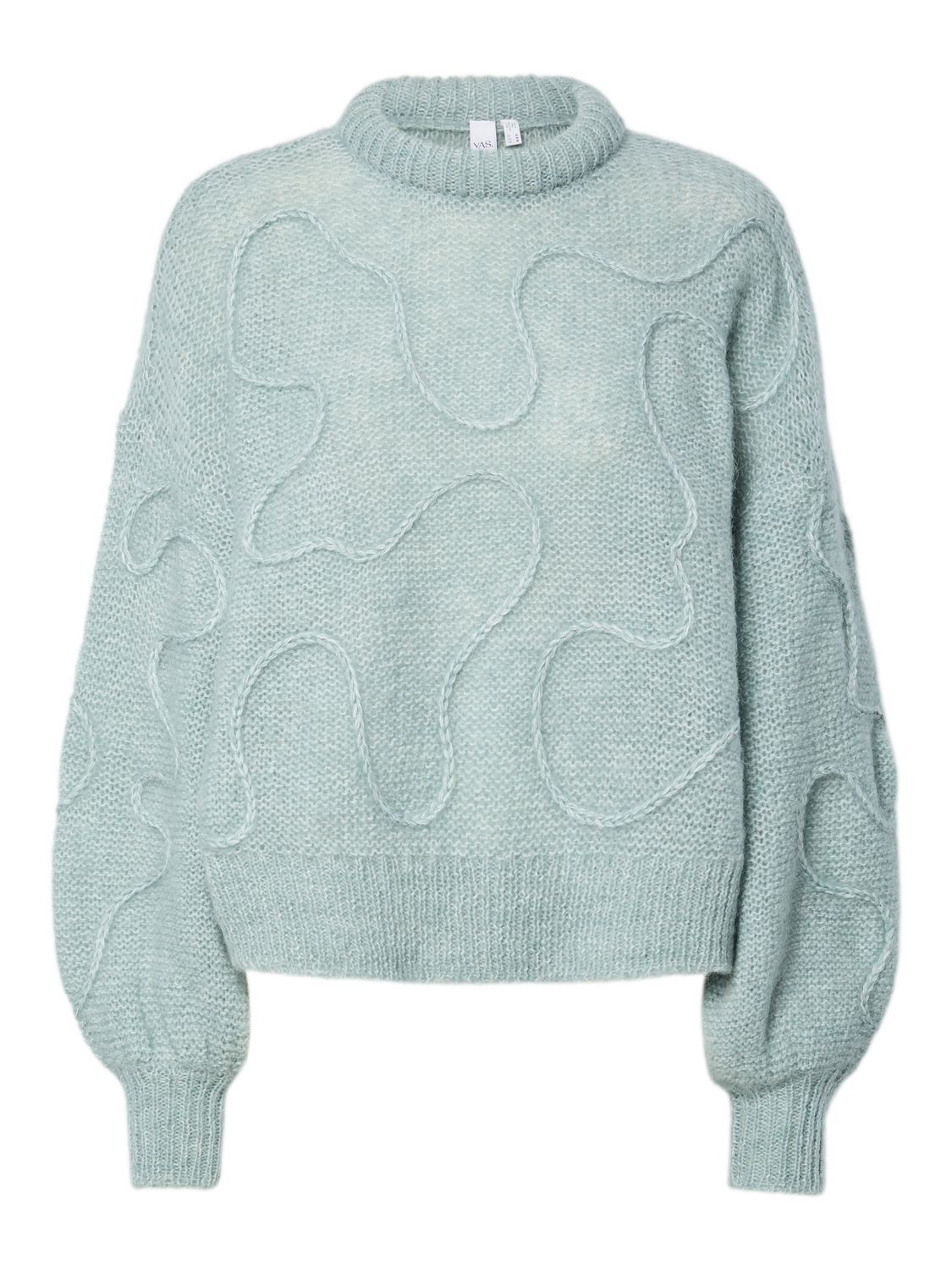 Yasbrida Ls Wool Blend Knit Pullover