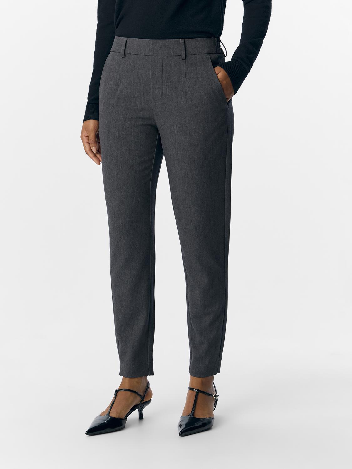 Lisa Slim Pant - Medium Grey Melange