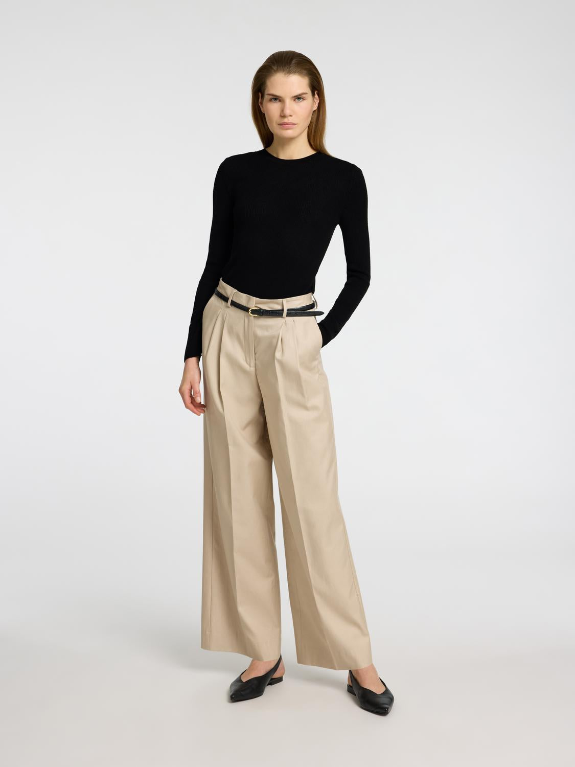 Ingrid ls knit lano o-neck