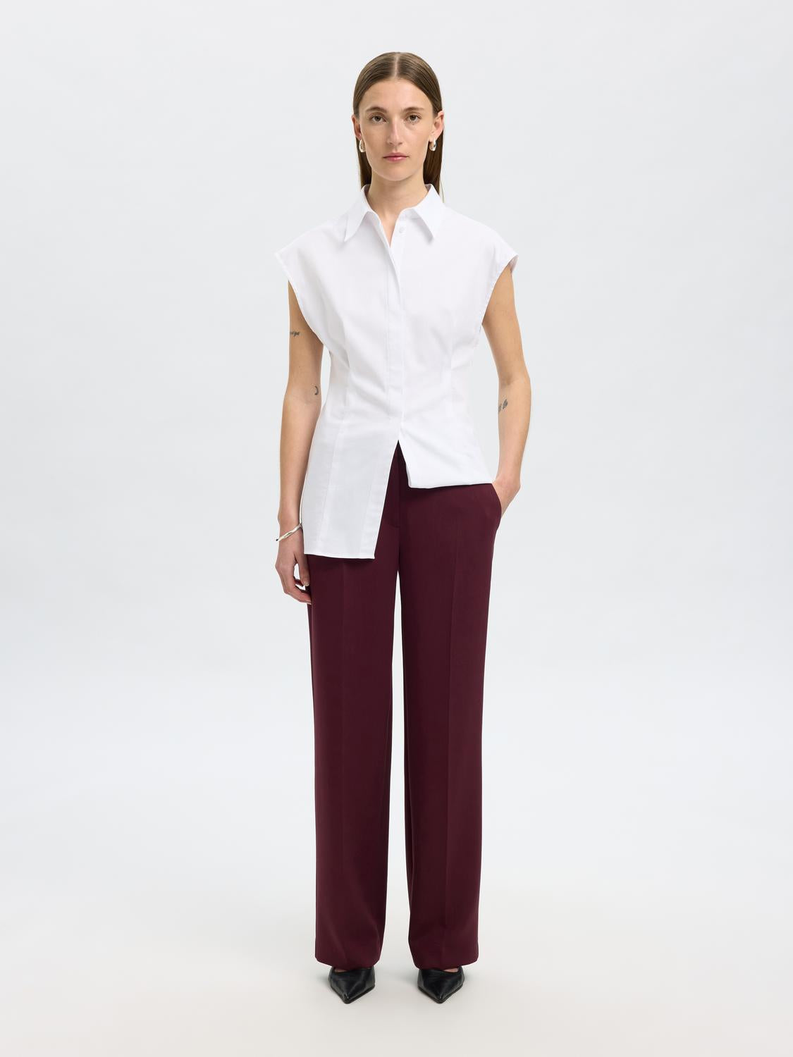 Slfrita mw wide pant