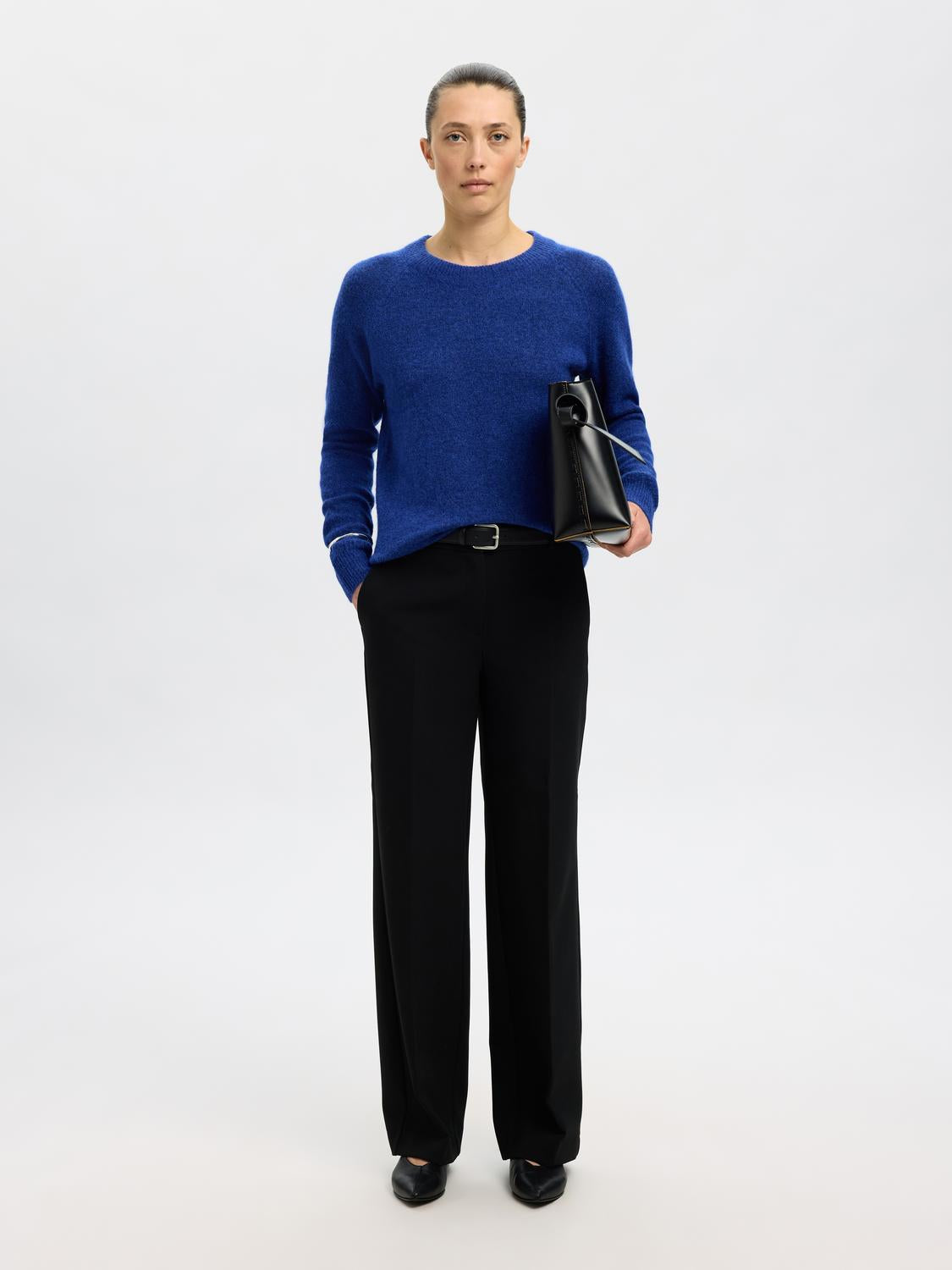Slflulu ls knit o-neck
