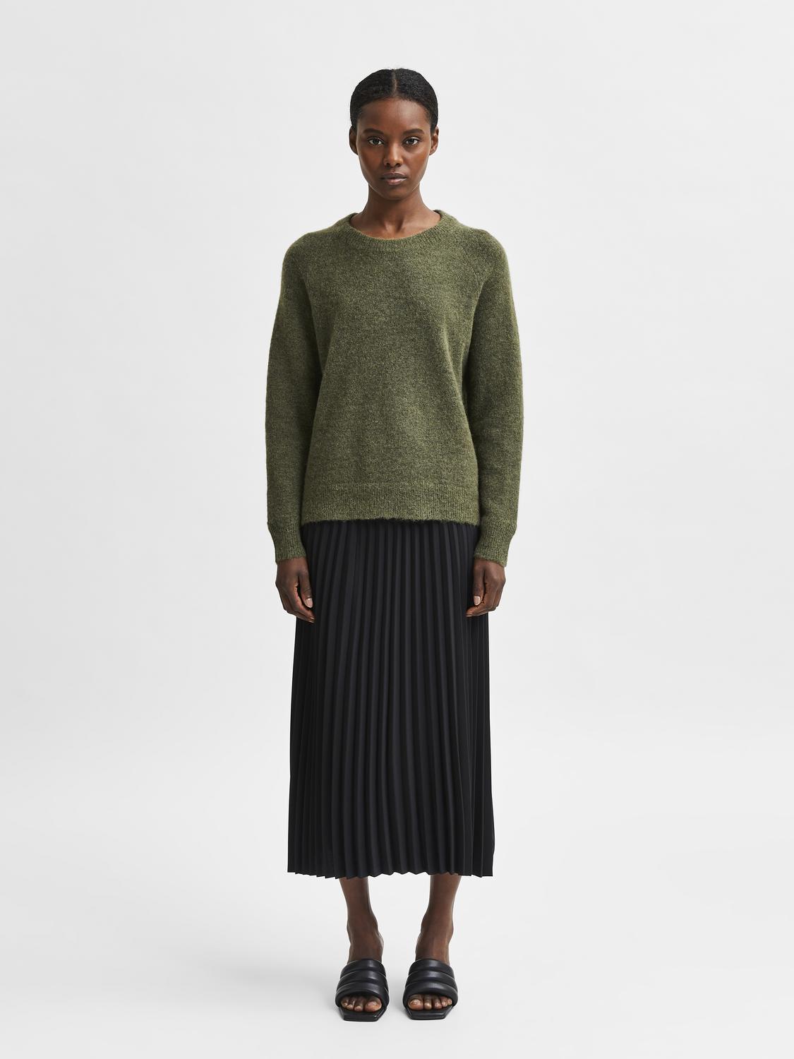 Slflulu ls knit o-neck
