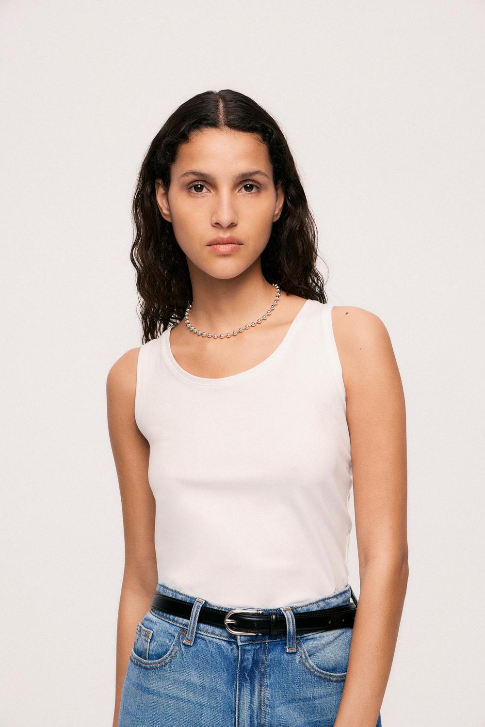 Nora tank top - Bright White