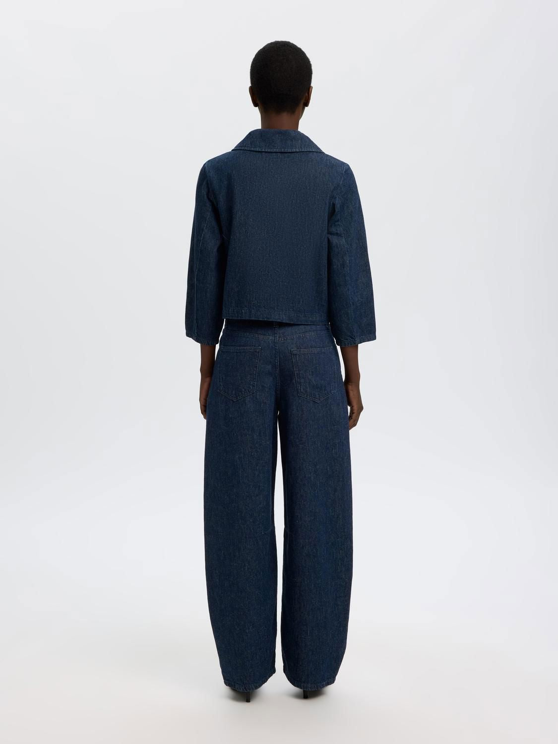 Slfrelaxed Hanny 3/4 Denim Jacket