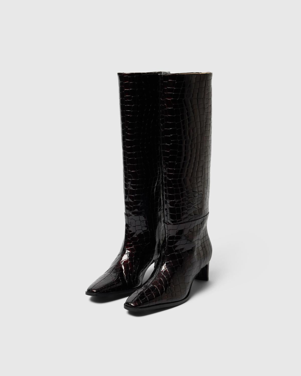 Slfolivia Leather High Shafted Boot