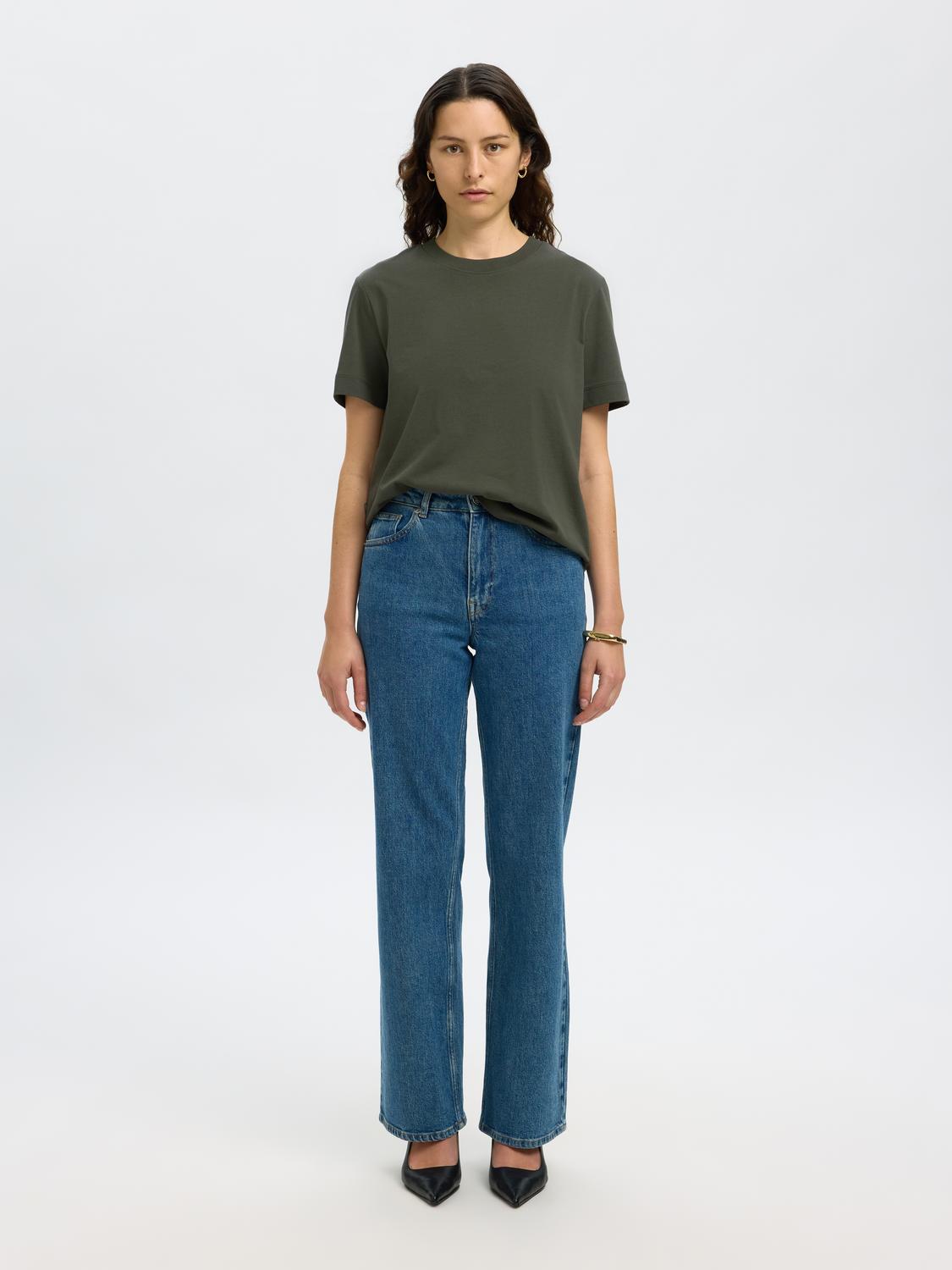 Slfessential ss boxy tee