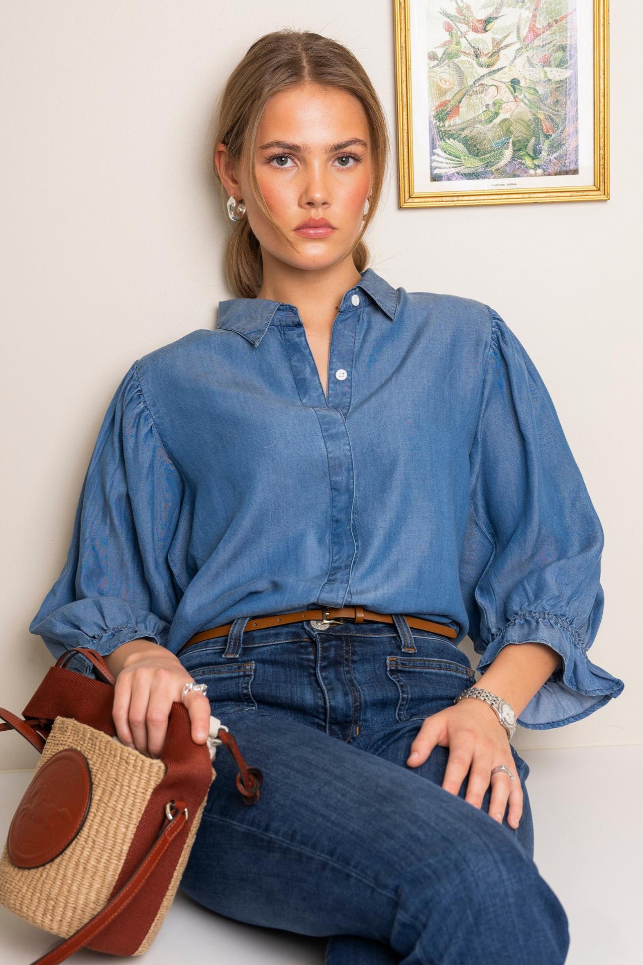 Amy Shirt soft denim