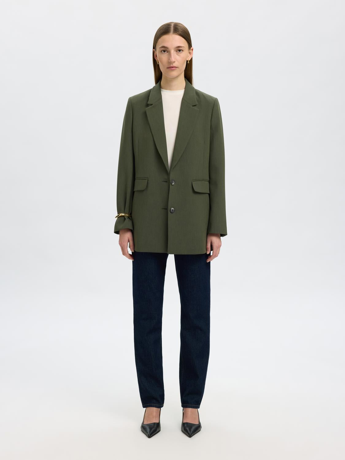 Slfrita Ls Relaxed Blazer Mel Noos
