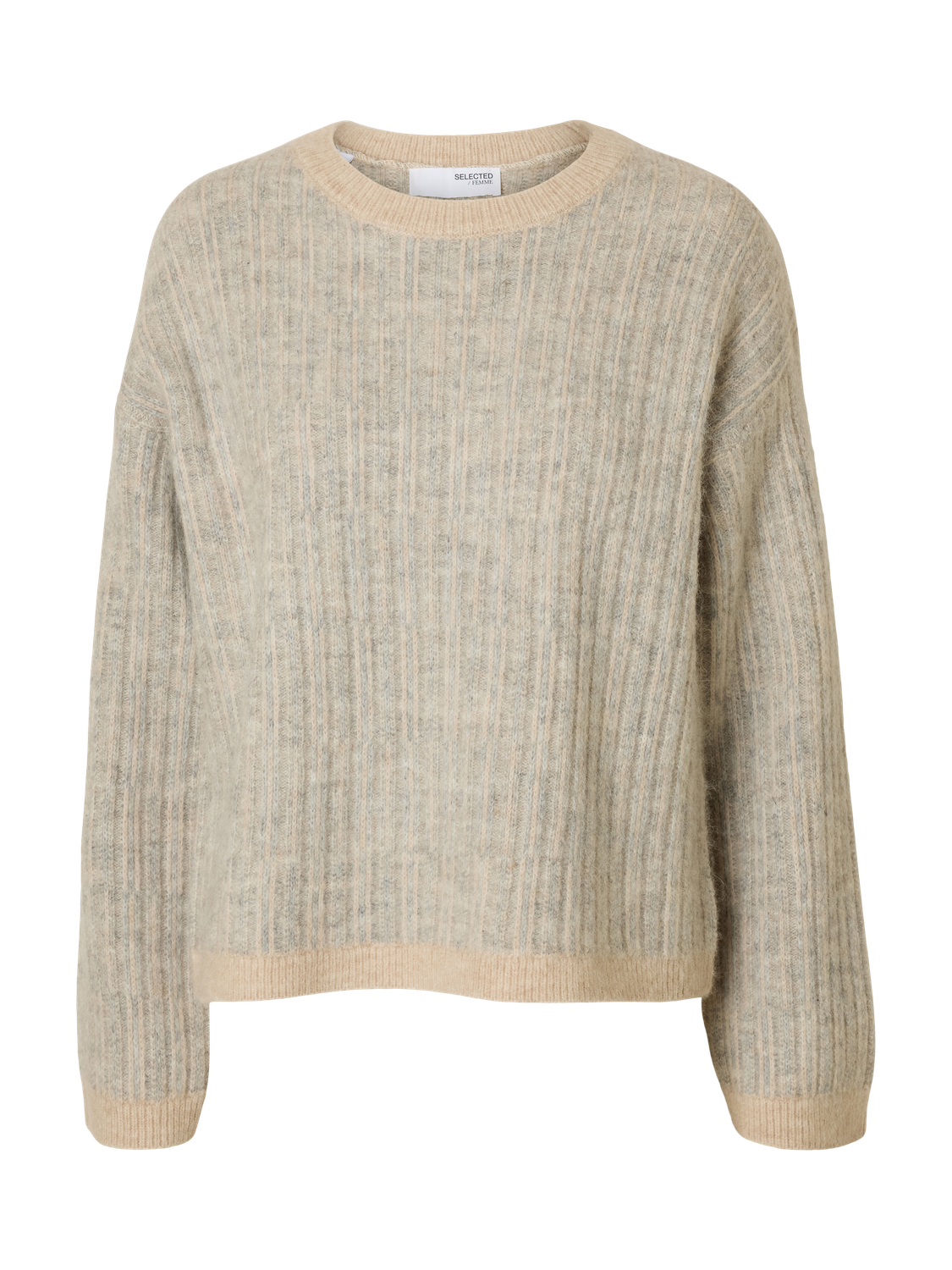 Slfalva Ls Knit Stripe O-Neck