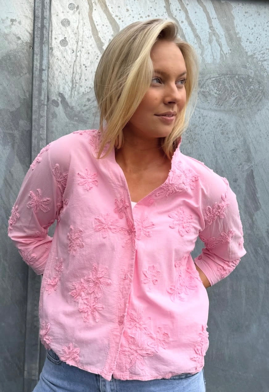 Gunhild bluse, blomster