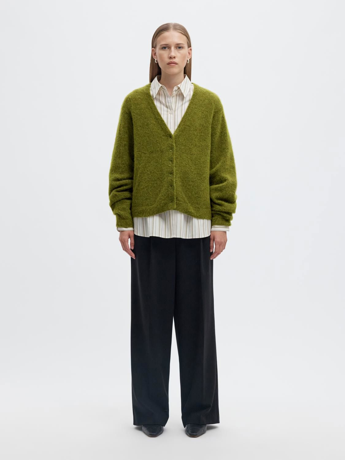 Slwlulu Brushed V-Neck Cardigan Noos