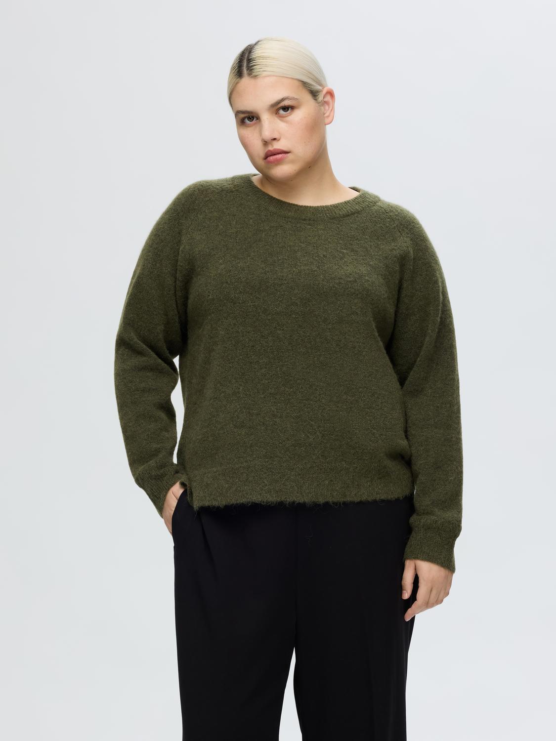 Slflulu ls knit o-neck