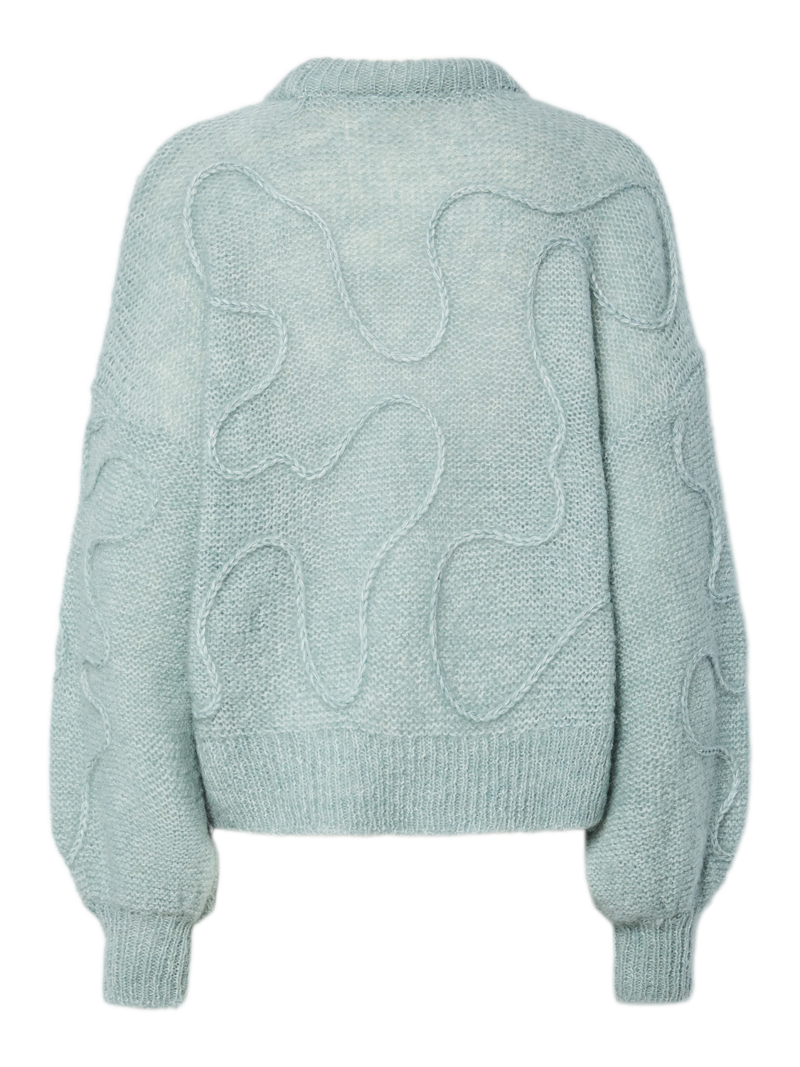 Yasbrida Ls Wool Blend Knit Pullover