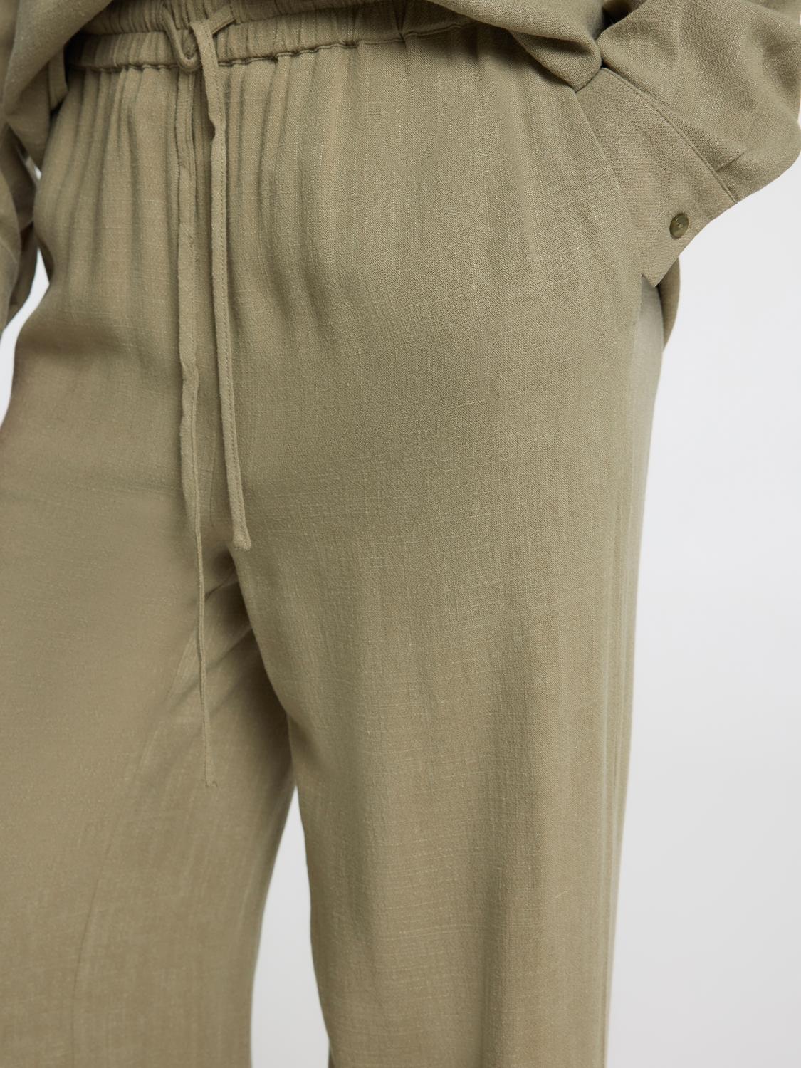 Slfviva-gulia hw long linen pant