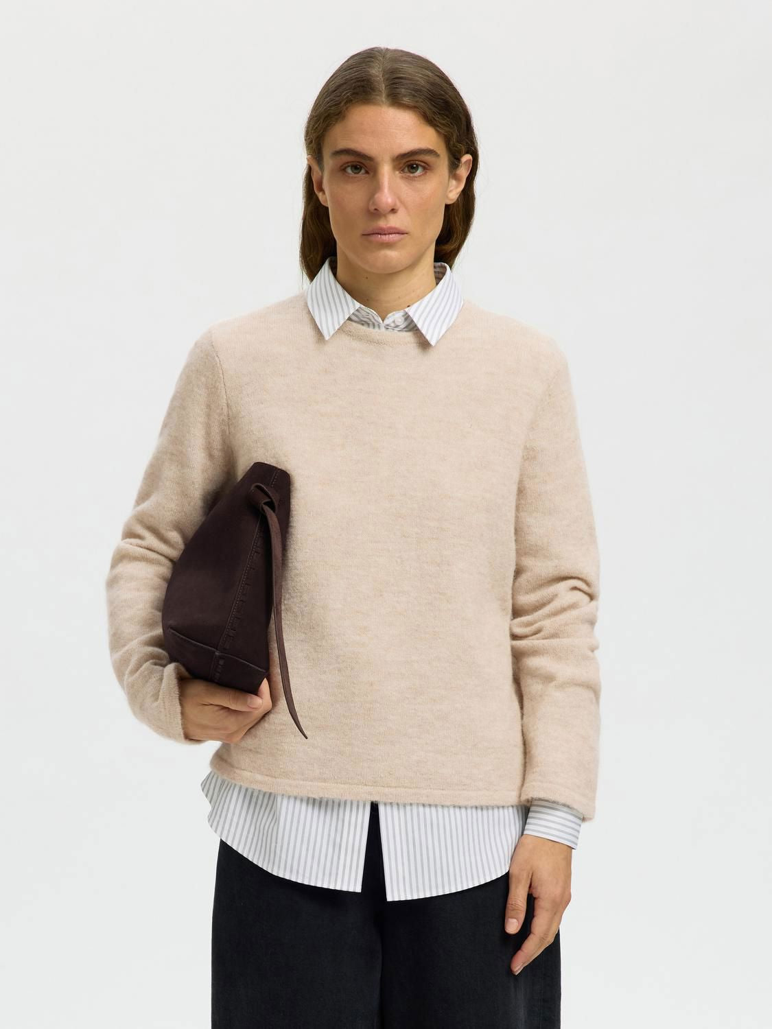 Slwlulu New Ls Knit O-Neck Noos