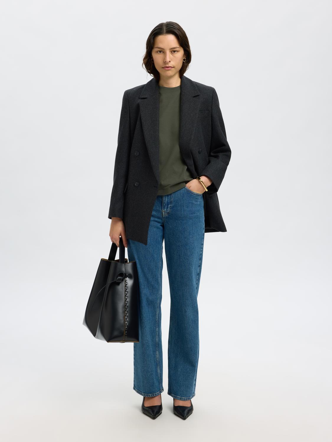 Slfessential ss boxy tee