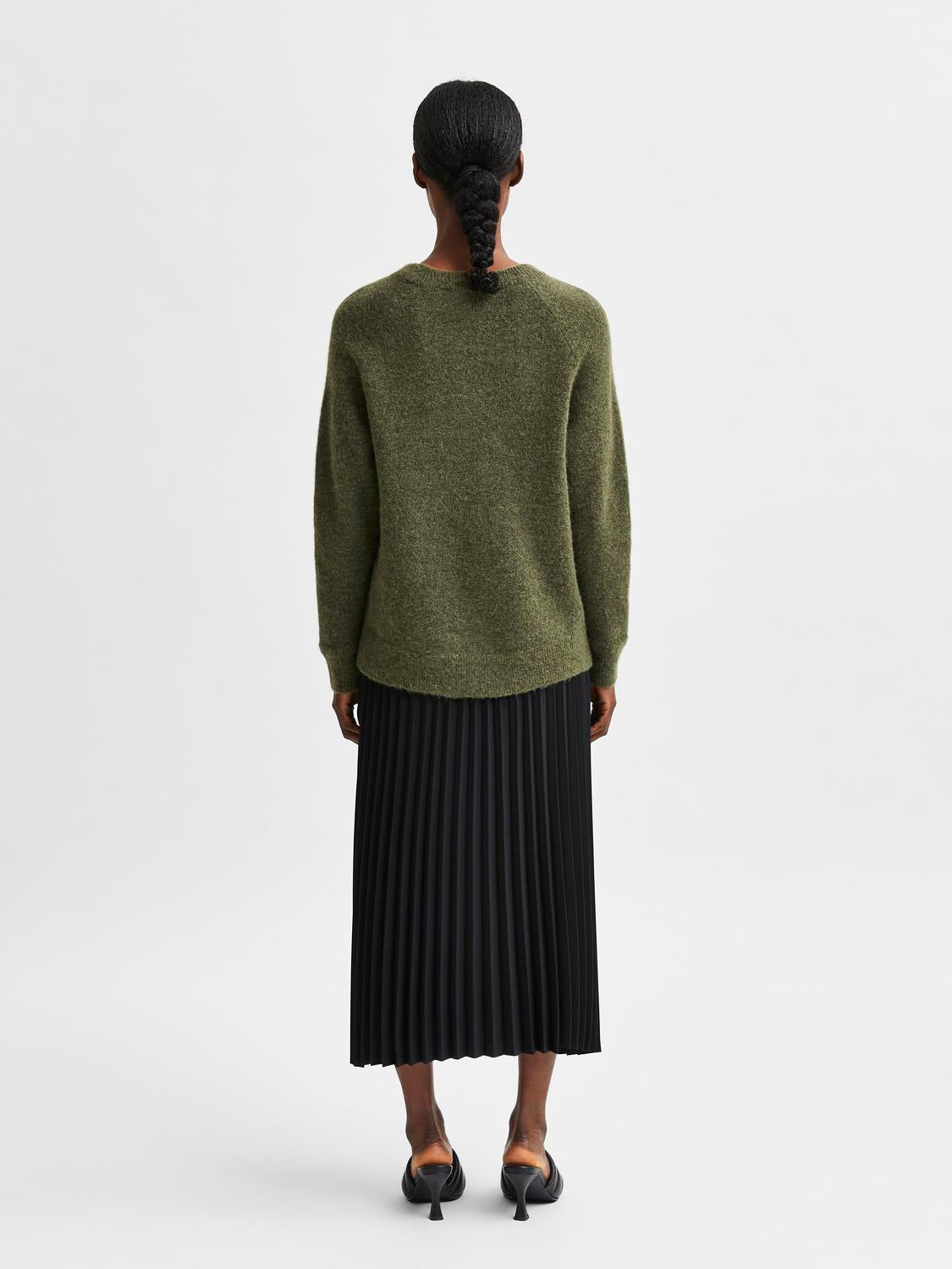 Slflulu ls knit o-neck