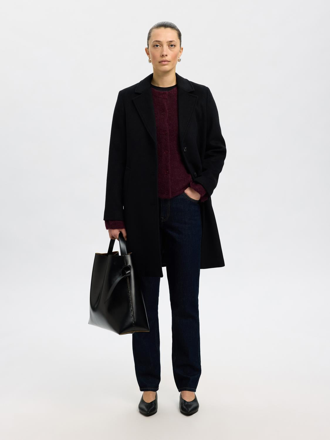 Slflulu new ls knit cardigan