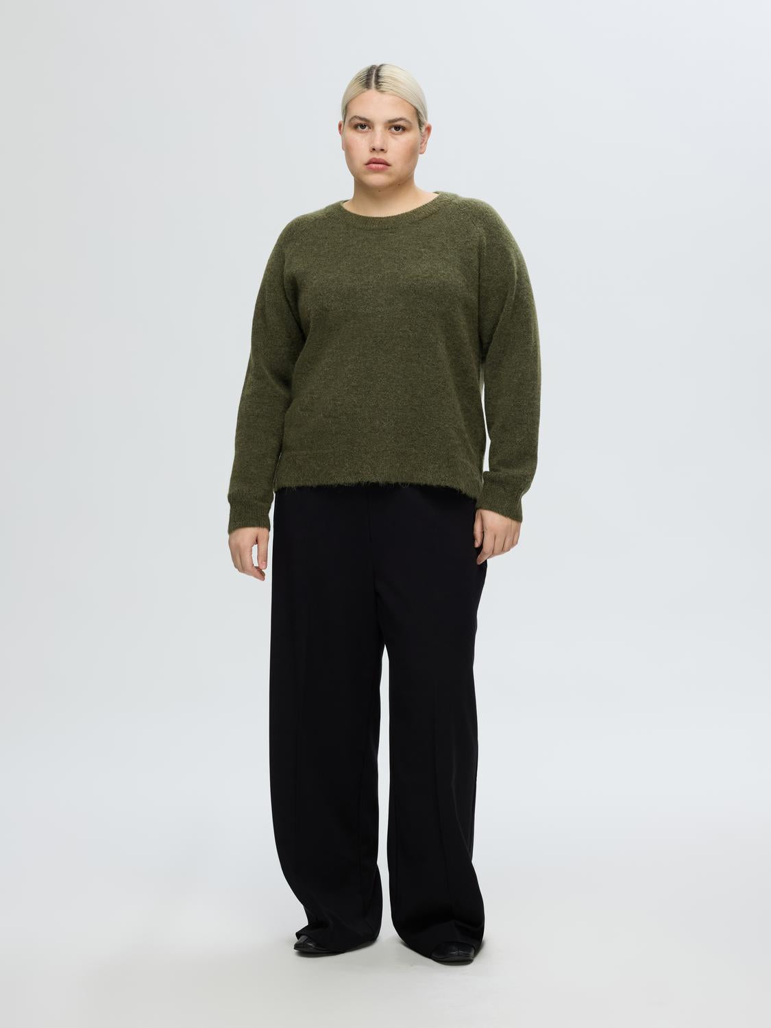 Slflulu ls knit o-neck