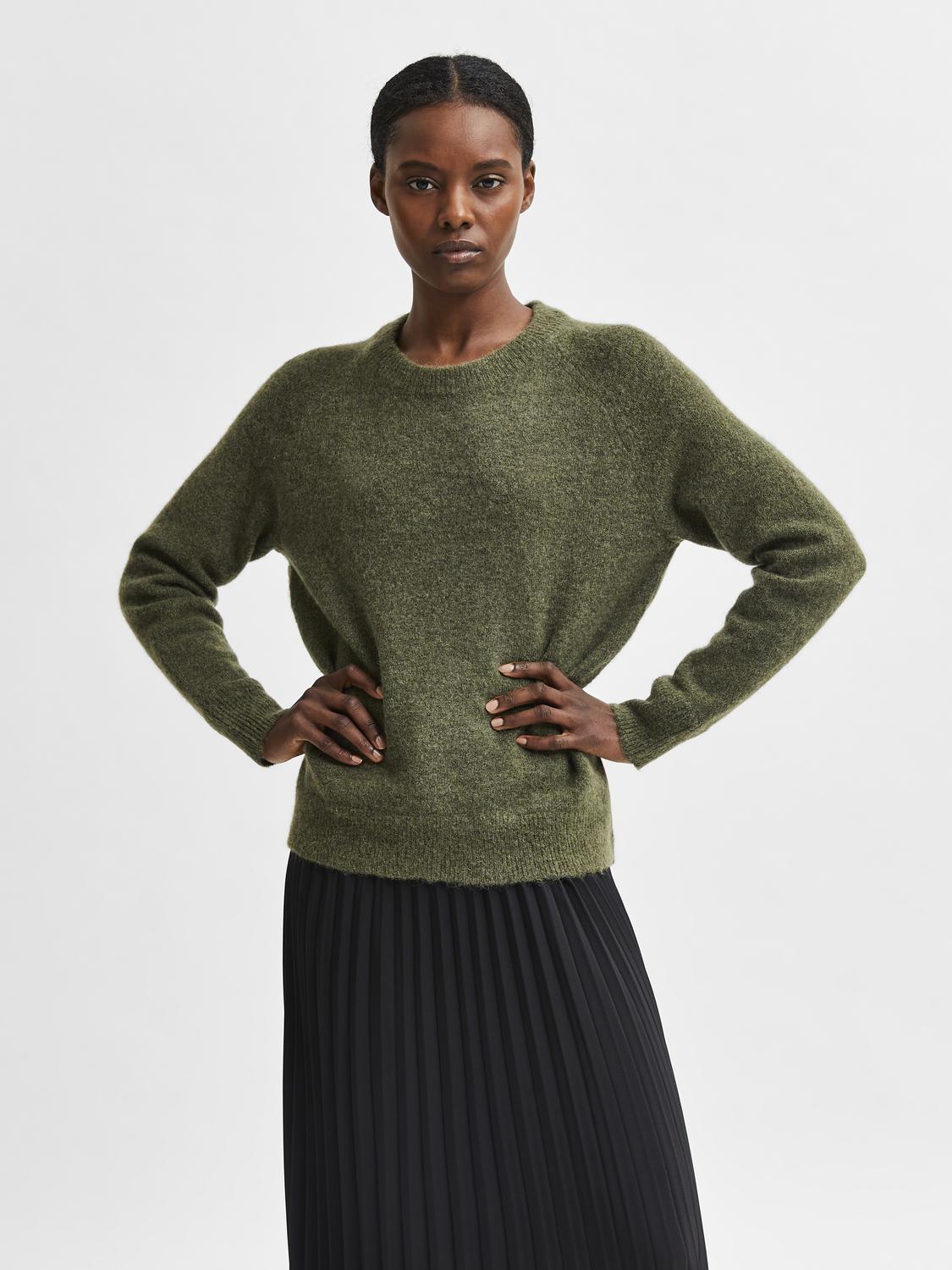 Slflulu ls knit o-neck