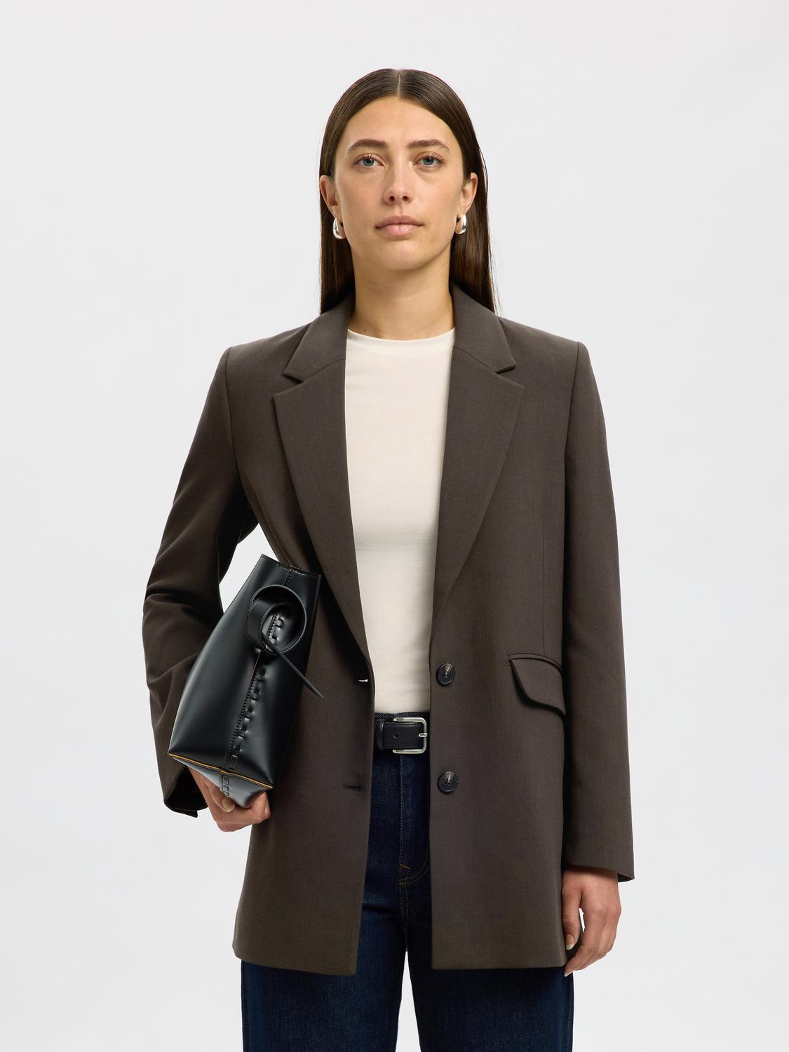 Slfrita Ls Relaxed Blazer Mel Noos