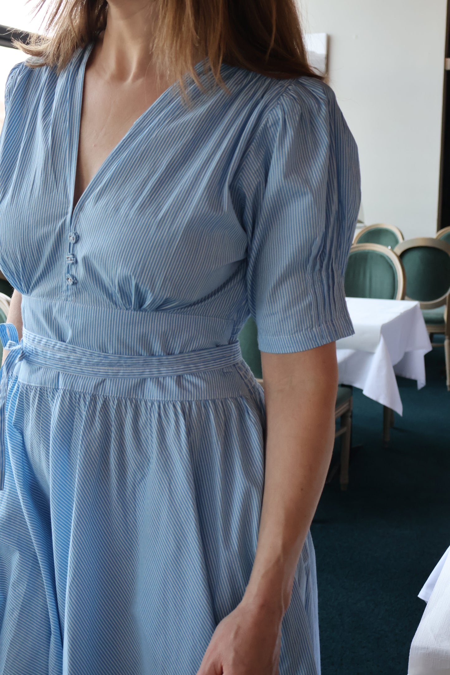 Maria Dress Seaside Stripe