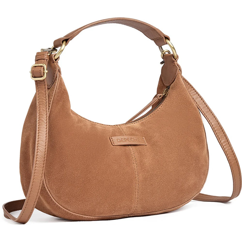 Suede crossbody bag