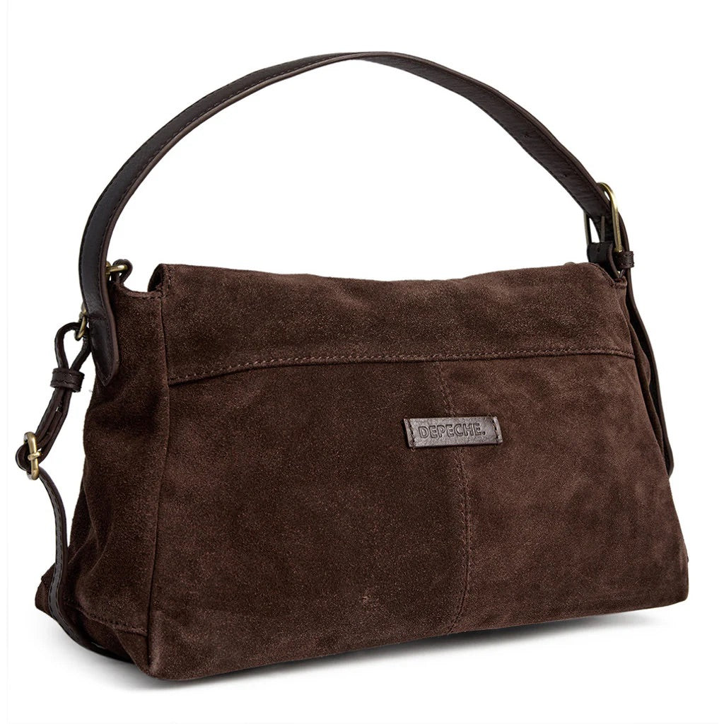 Exclusive suede crossbody bag