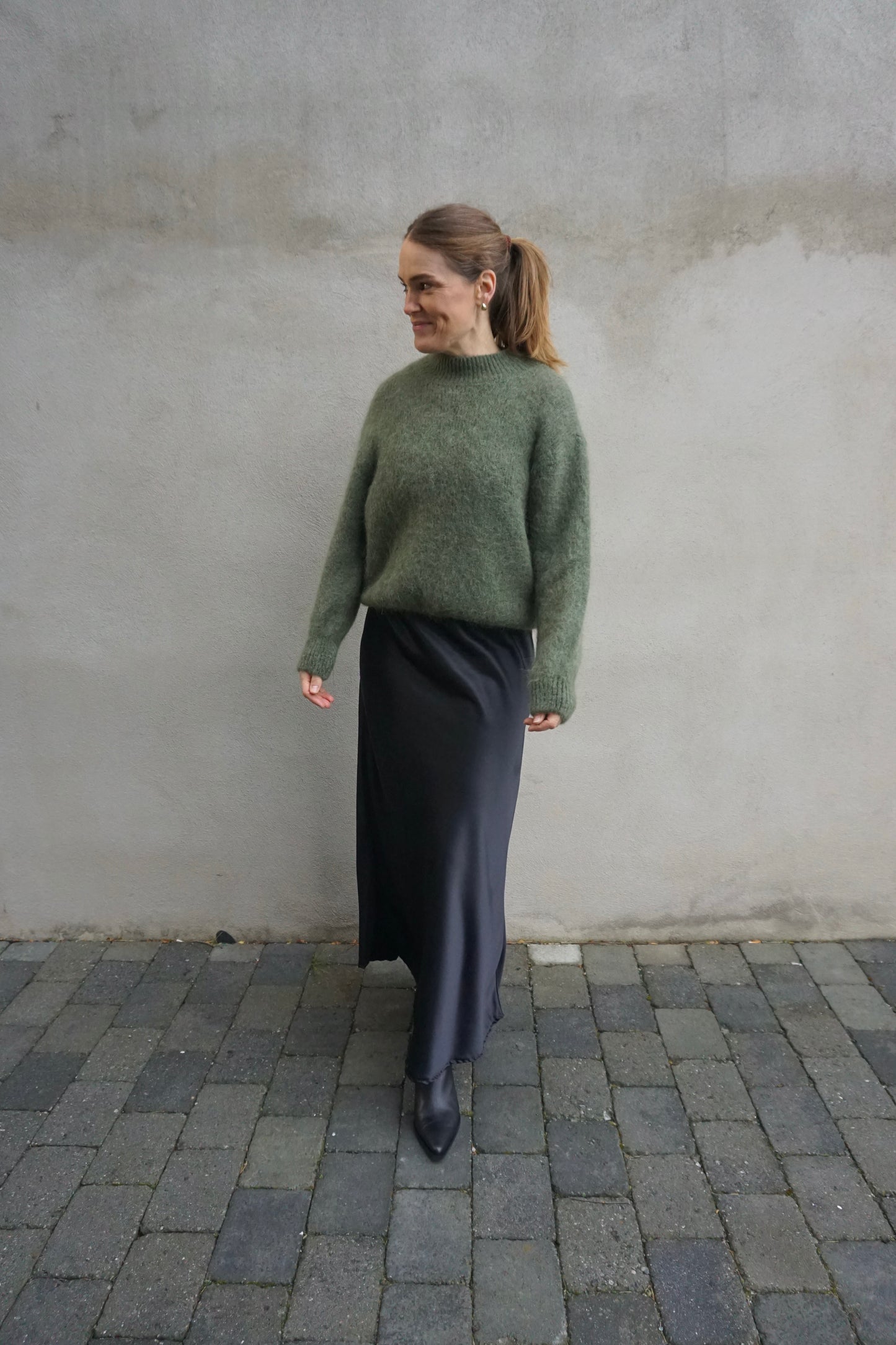 Alpaca genser m/hals