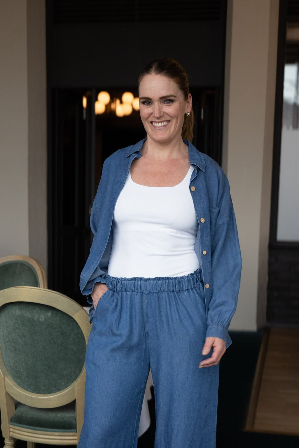 Denim Skjorte