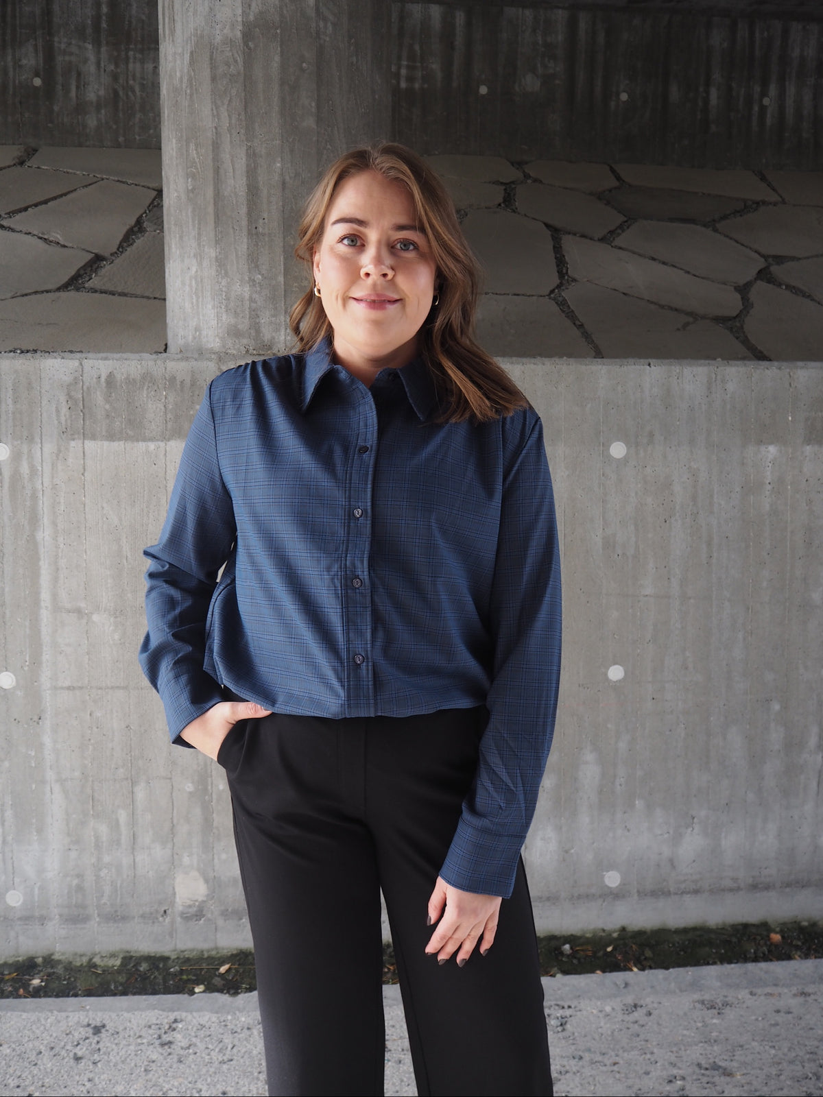 Daxtercc Check Pleat Shirt