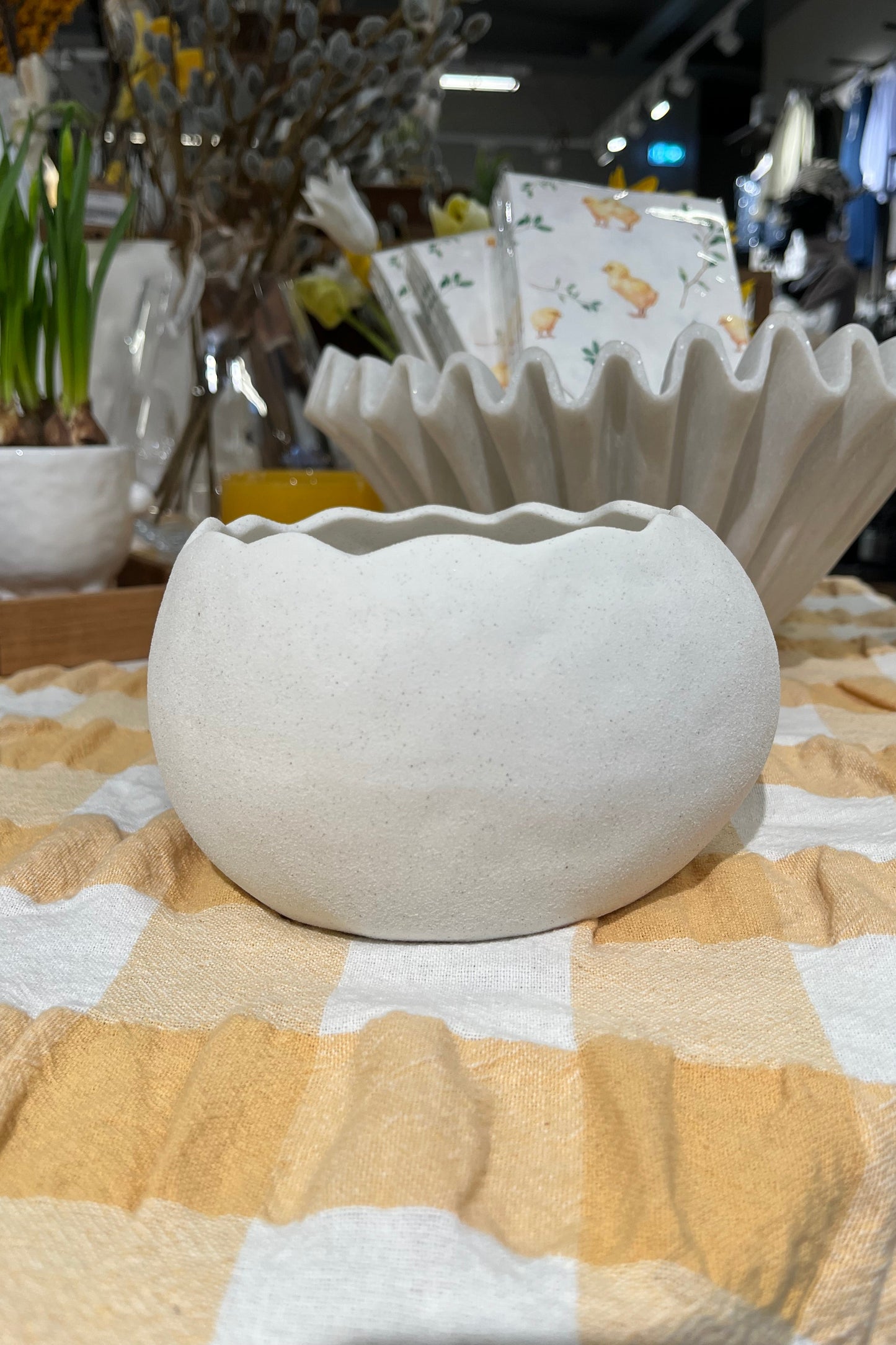 Keramikkpotte egg