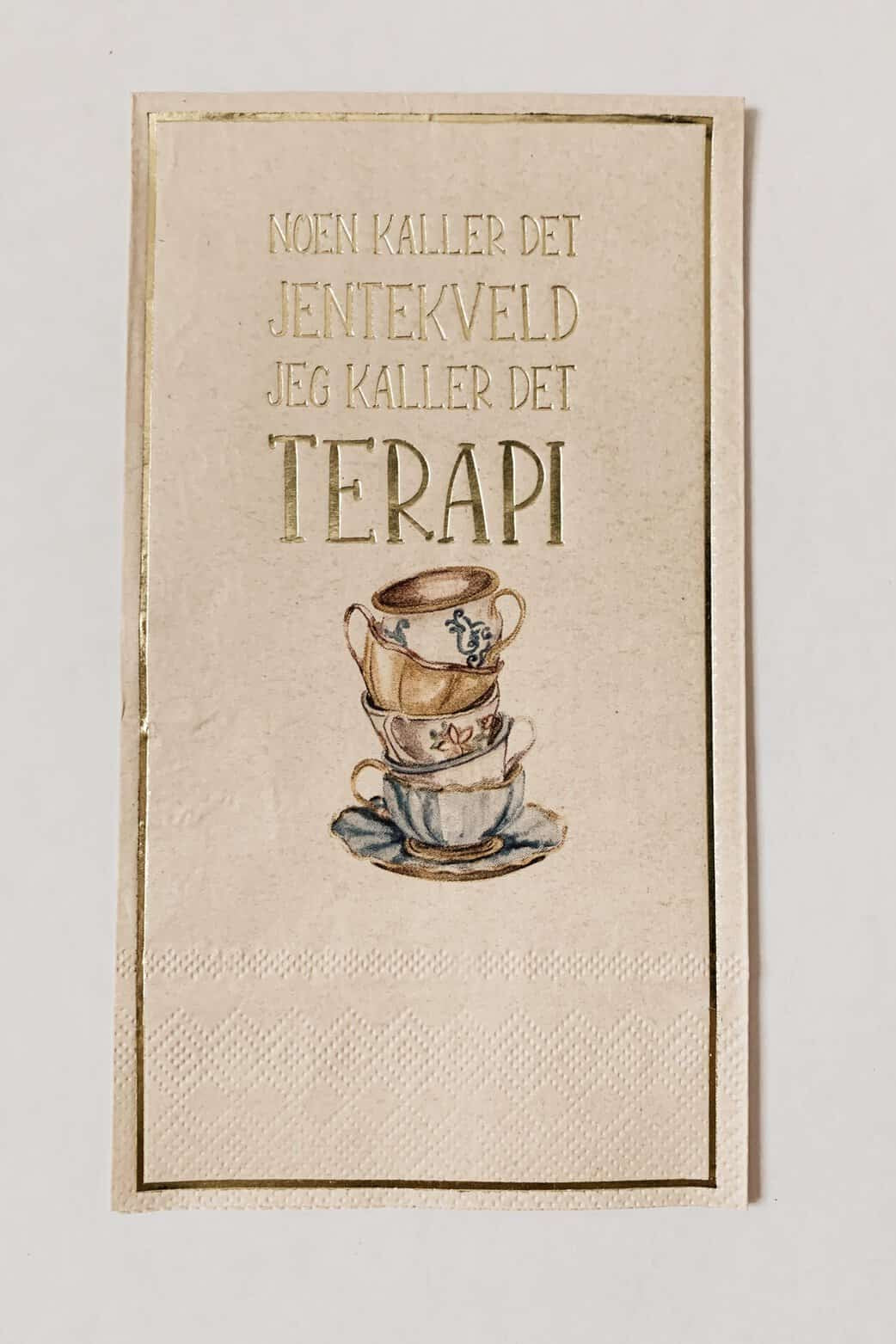 Serviett Jentekveld - terapi