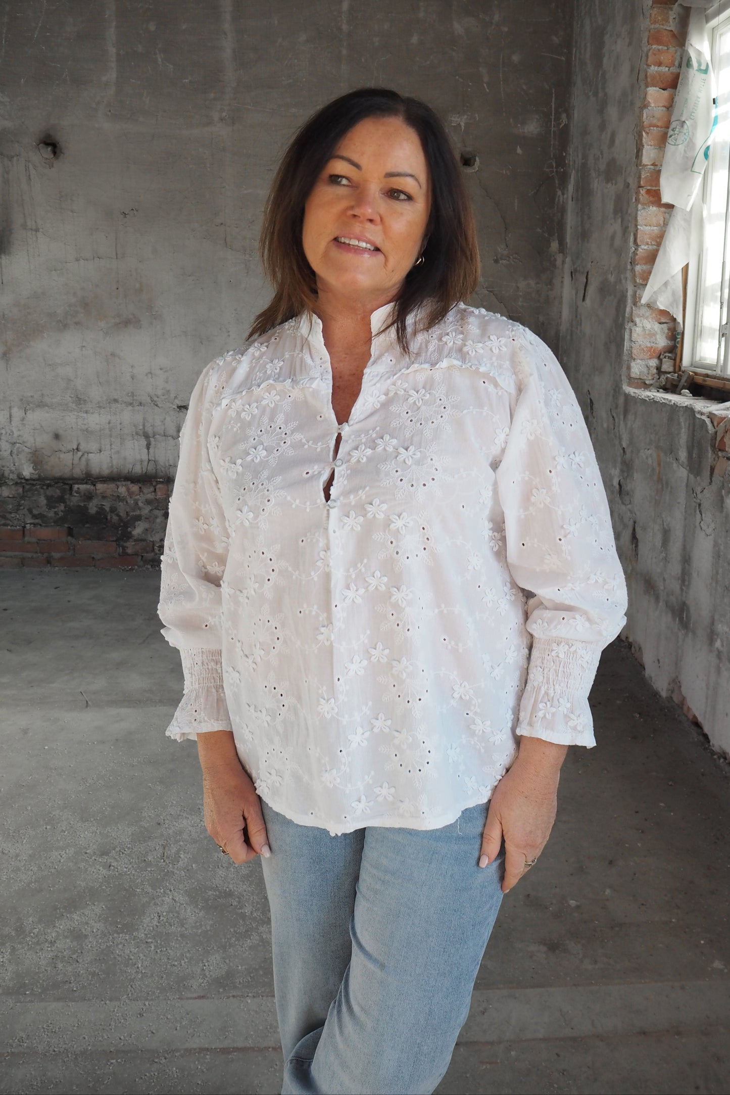 Anne bluse - Hvit