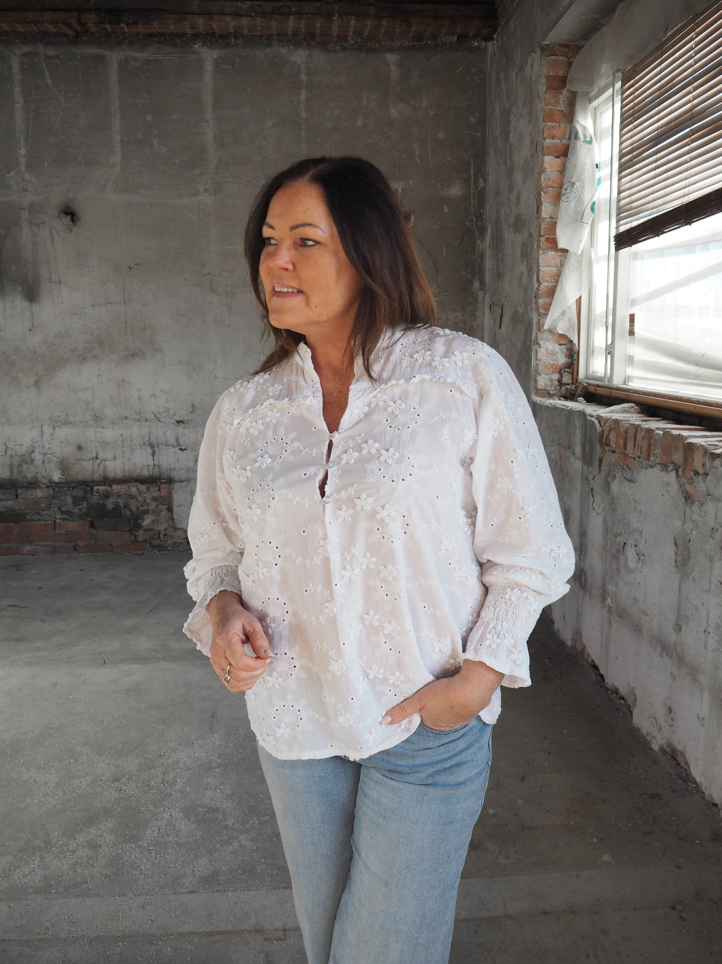 Anne bluse - Hvit