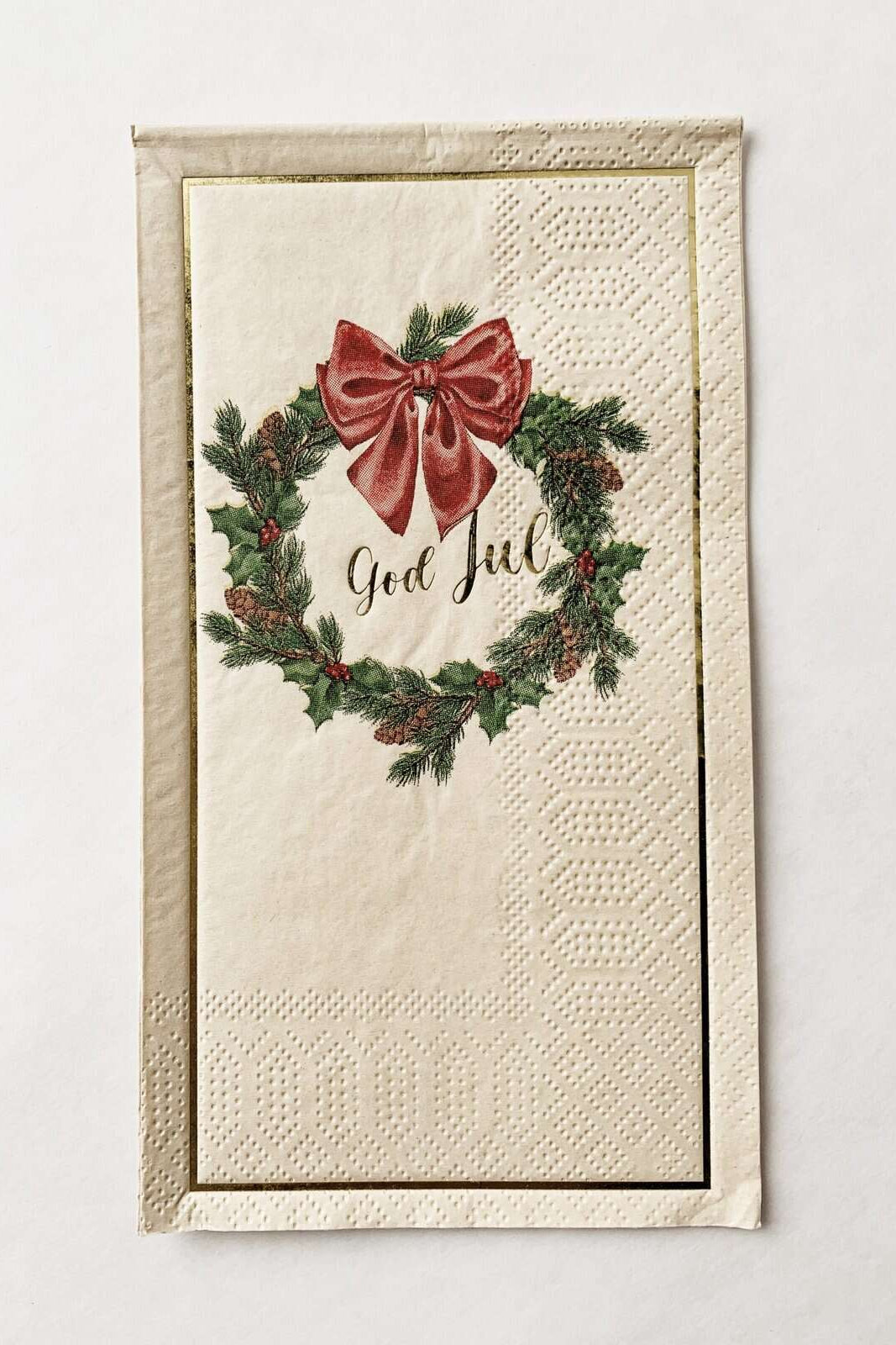 SERVIETT GOD JUL KRANS