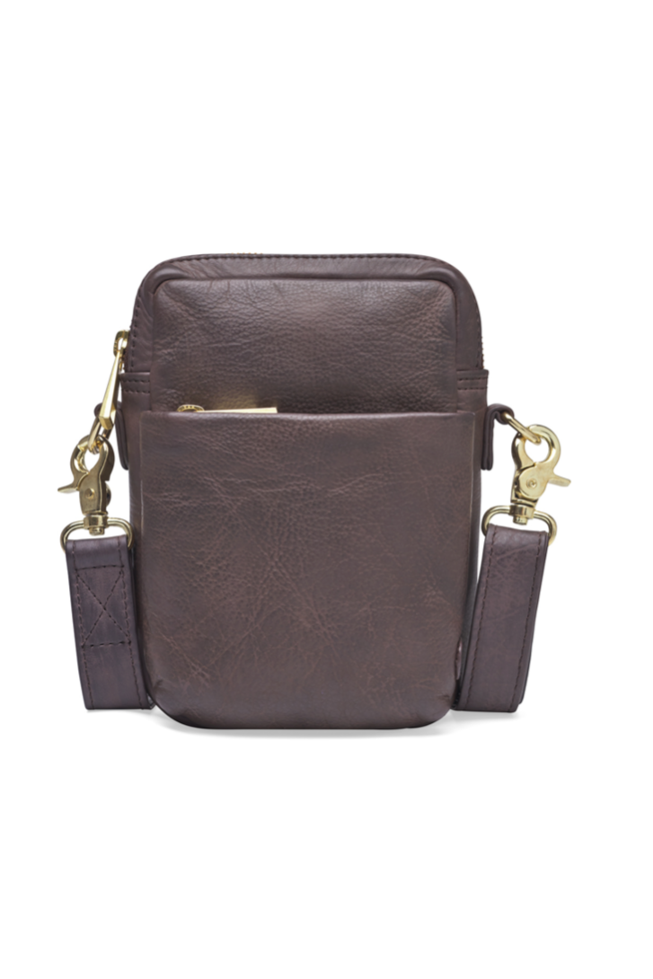 Classic mobile bag in soft leather quality
