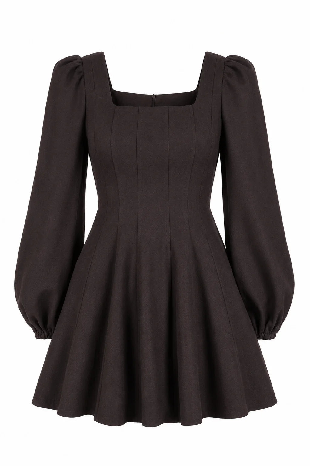 Golightly Sophie Wool Kjole - Coffee Brown (ekstra lengde)