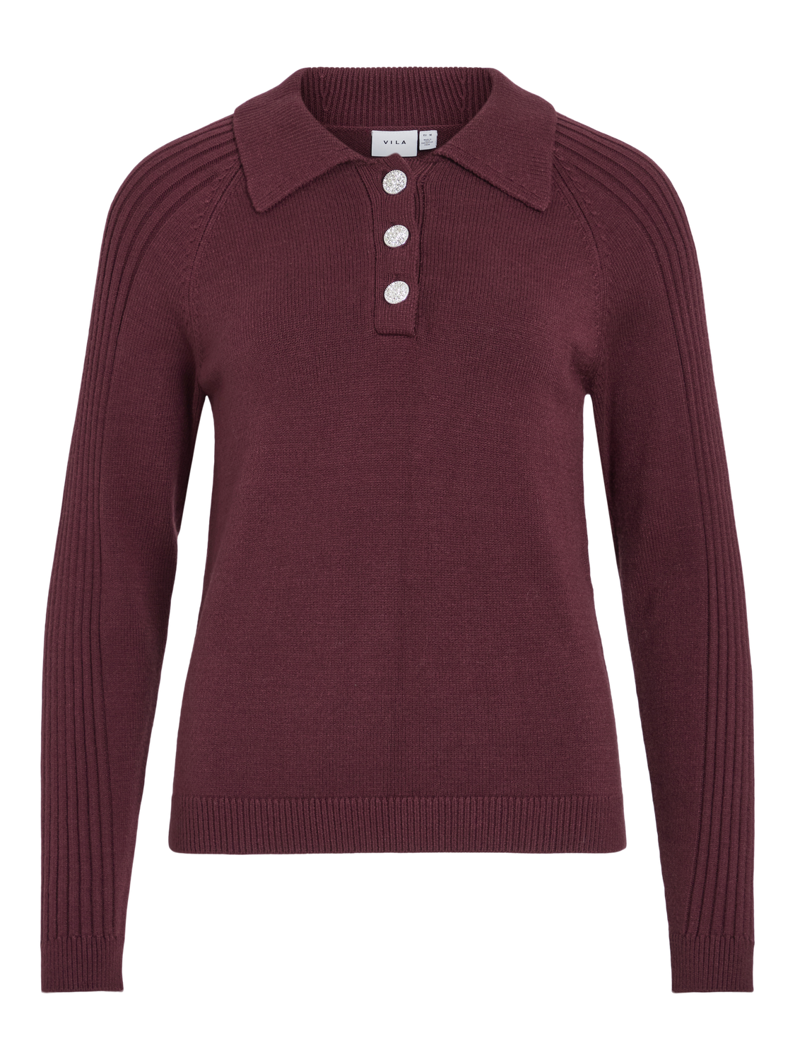 Vidarja Polo L/s Knit Top