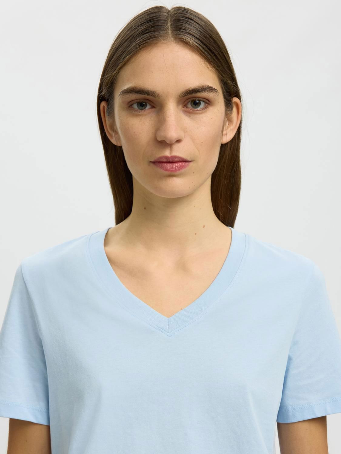 Slwessential Ss V-Neck Tee Noos