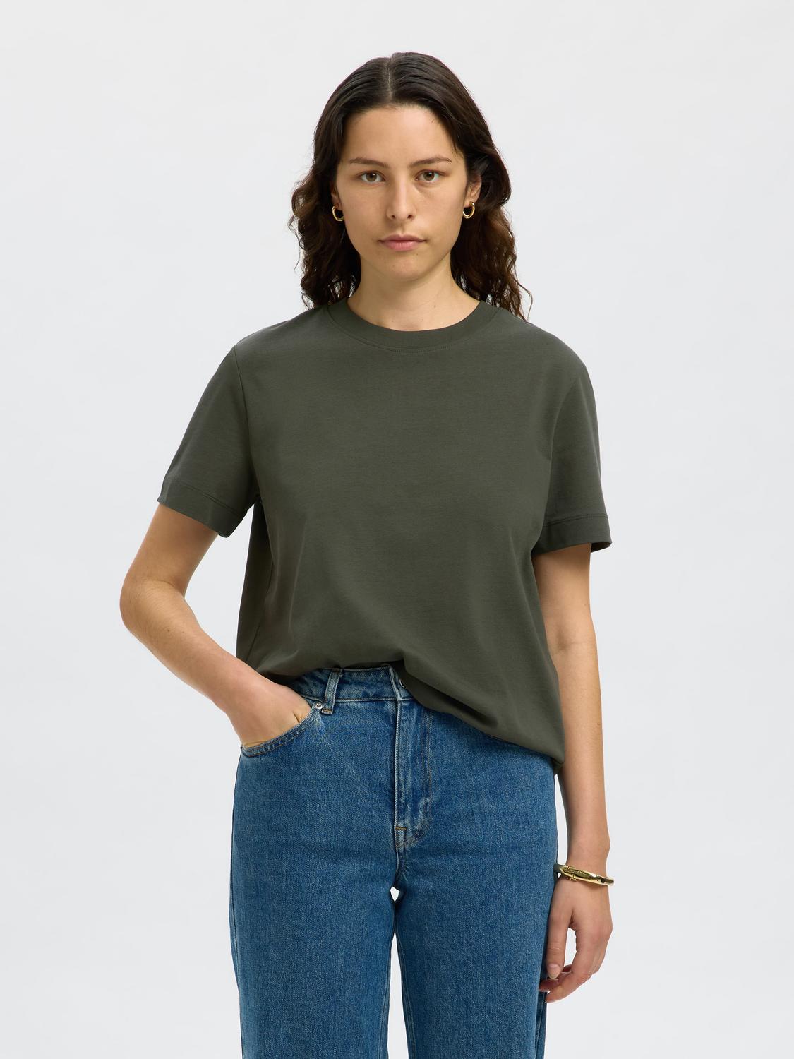 Slfessential ss boxy tee