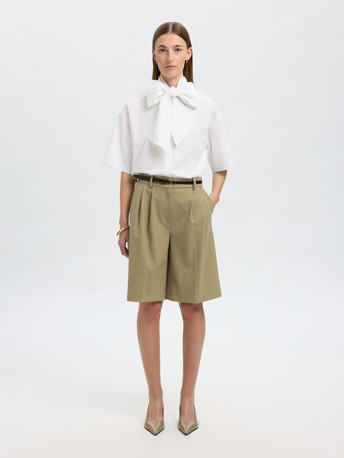 Slfaya-juno 2/4 bow shirt